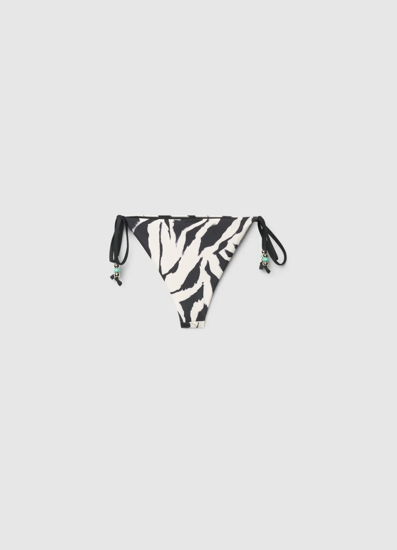 Slip bikini con laccetti e stampa zebra - Image 4