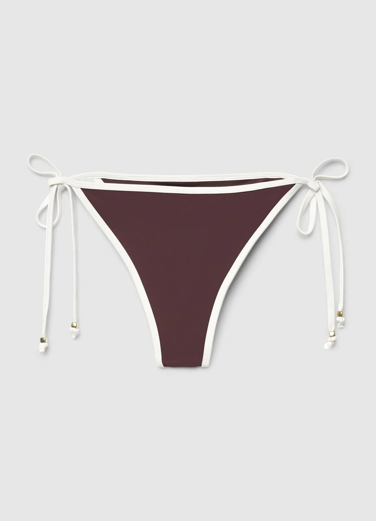 Slip mare brasiliana con piping e laccetti - Image 5