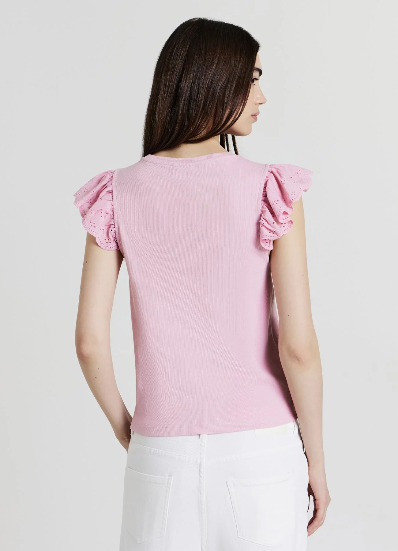 T-shirt a costina volant - Image 3