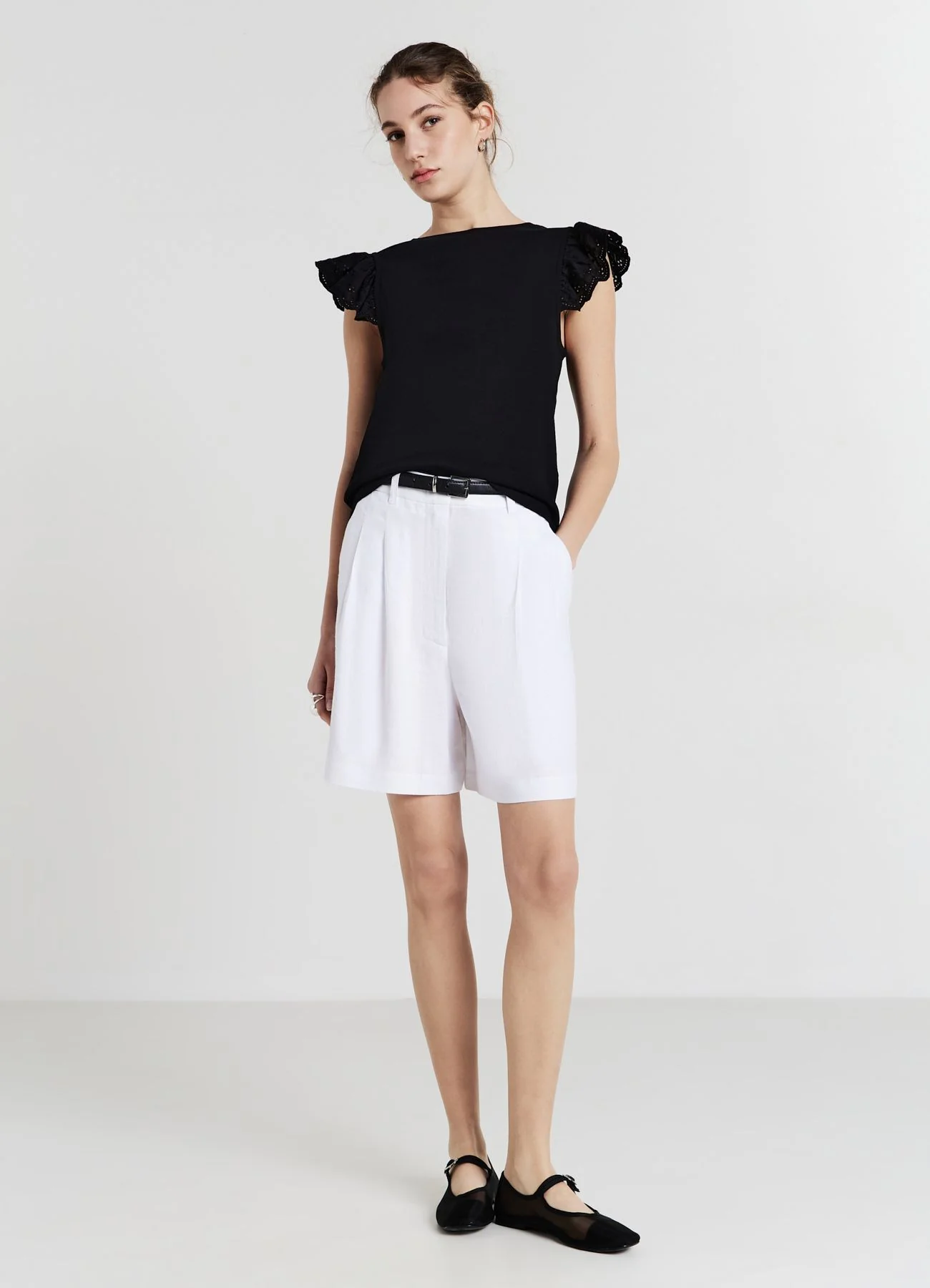 T-shirt a costina volant - Image 4