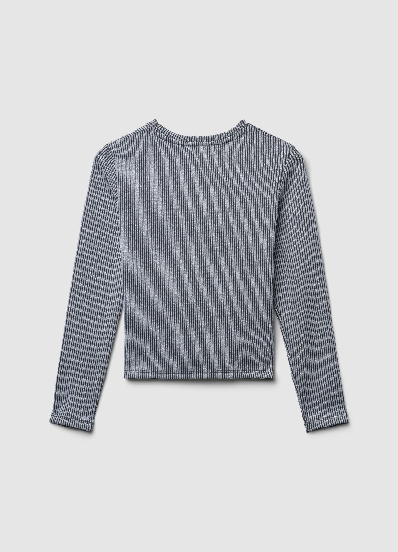 T-shirt a costine con nodo - Image 5