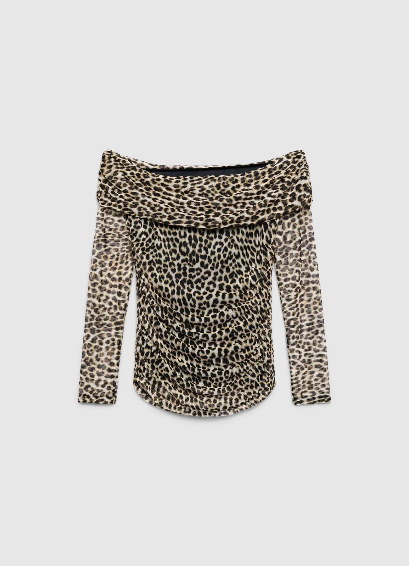 T-shirt a spalle scoperte fantasia animalier - Image 6