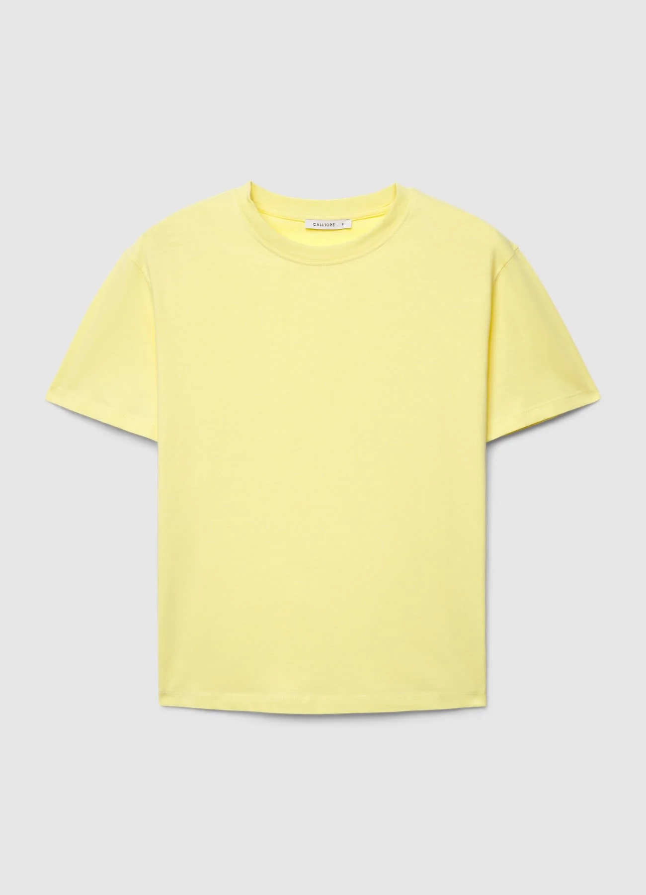 T-shirt a tinta unita con girocollo - Image 4