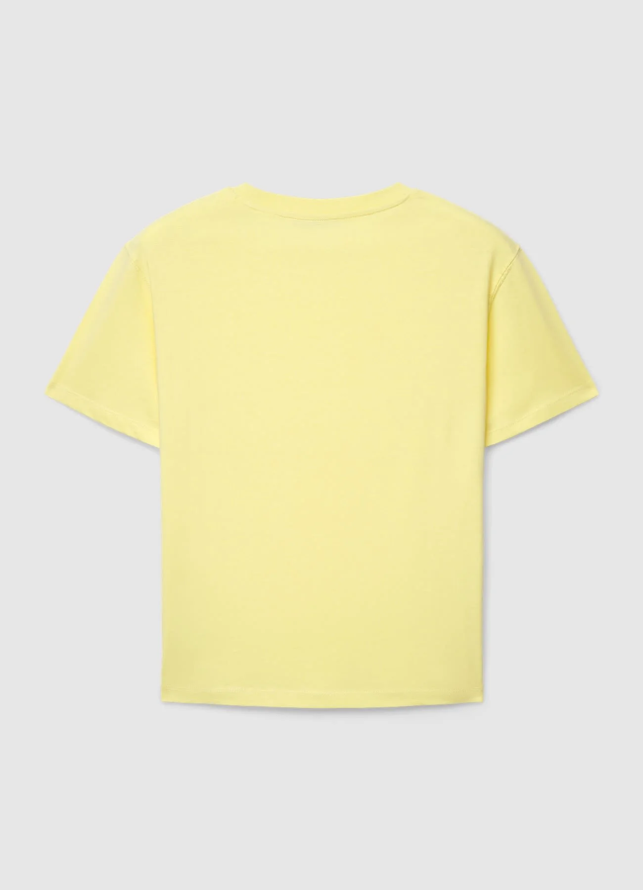 T-shirt a tinta unita con girocollo - Image 6