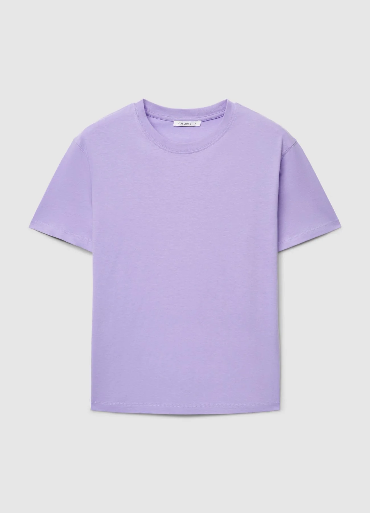 T-shirt a tinta unita con girocollo - Image 4