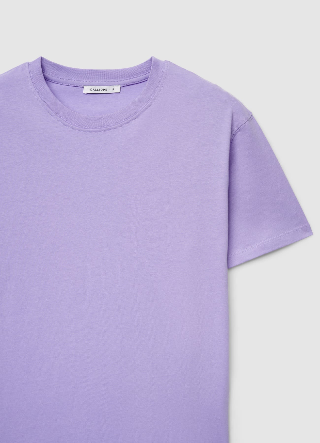 T-shirt a tinta unita con girocollo - Image 6