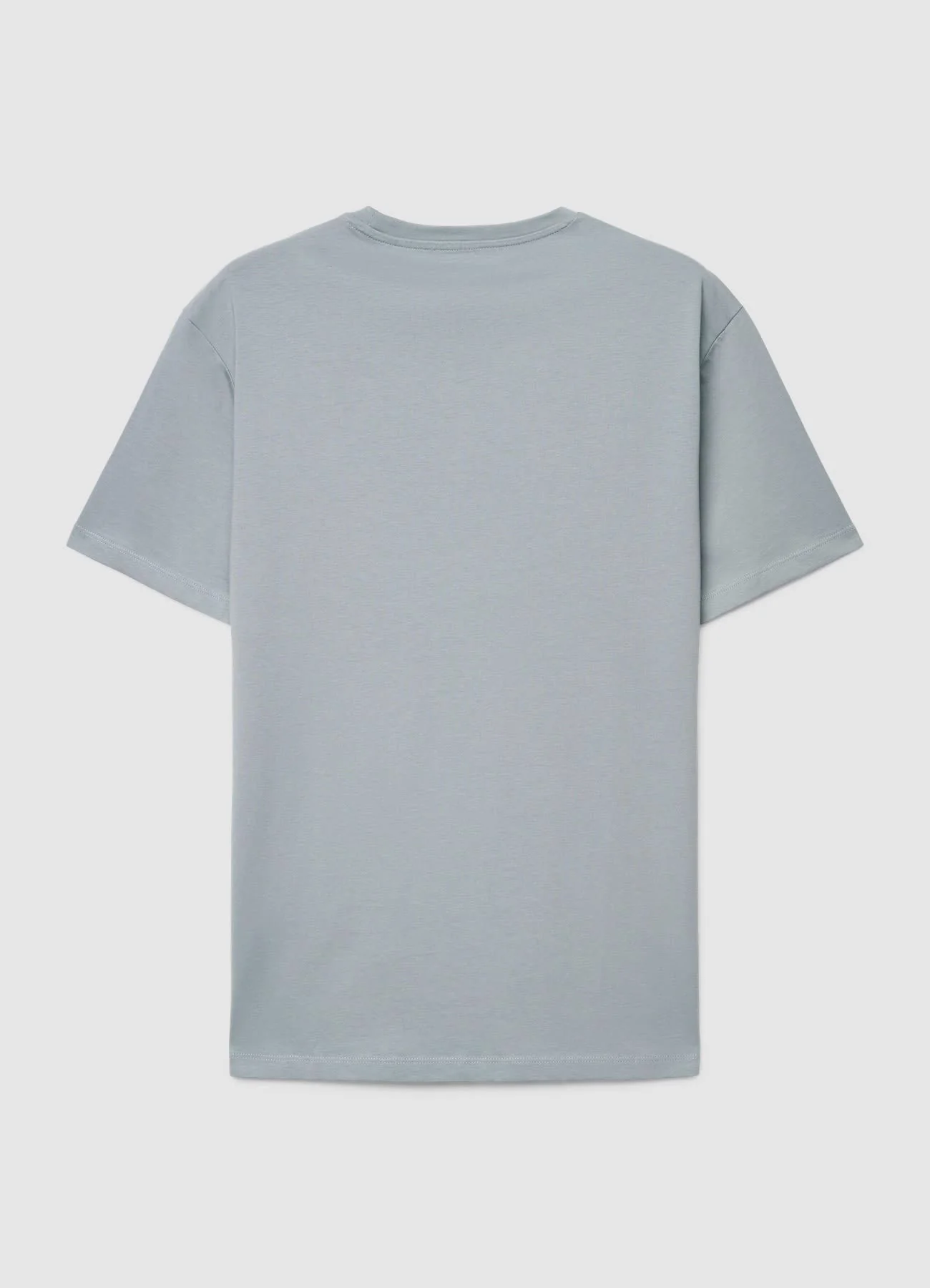 T-shirt a tinta unita con girocollo - Image 5