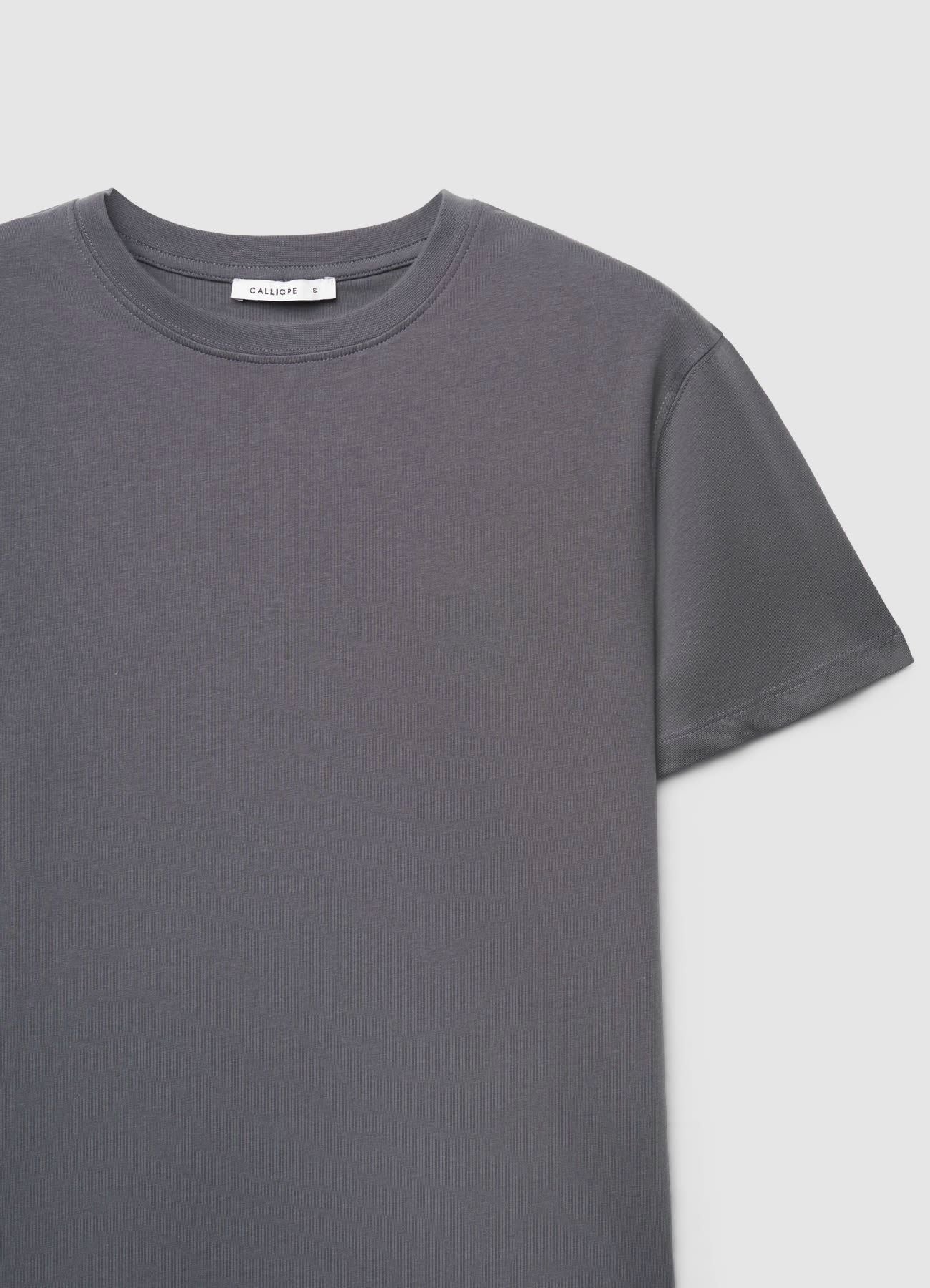 T-shirt a tinta unita con girocollo - Image 4