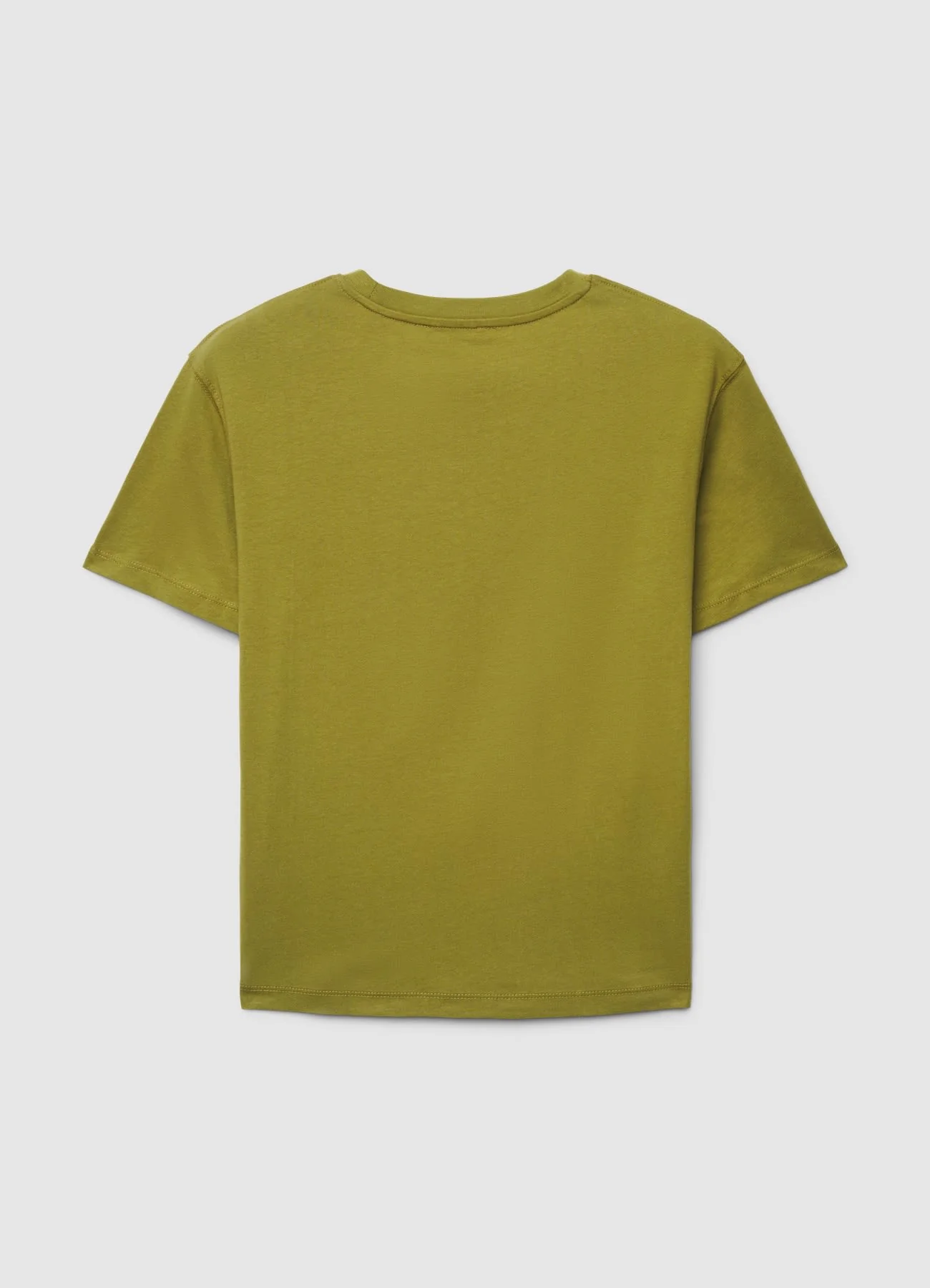 T-shirt a tinta unita con girocollo - Image 5