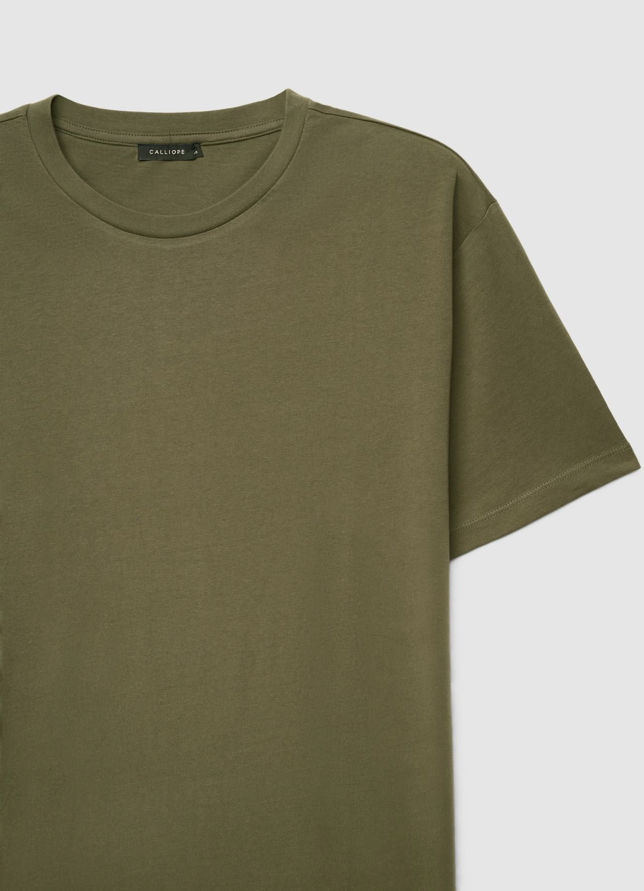 T-shirt a tinta unita con girocollo - Image 4