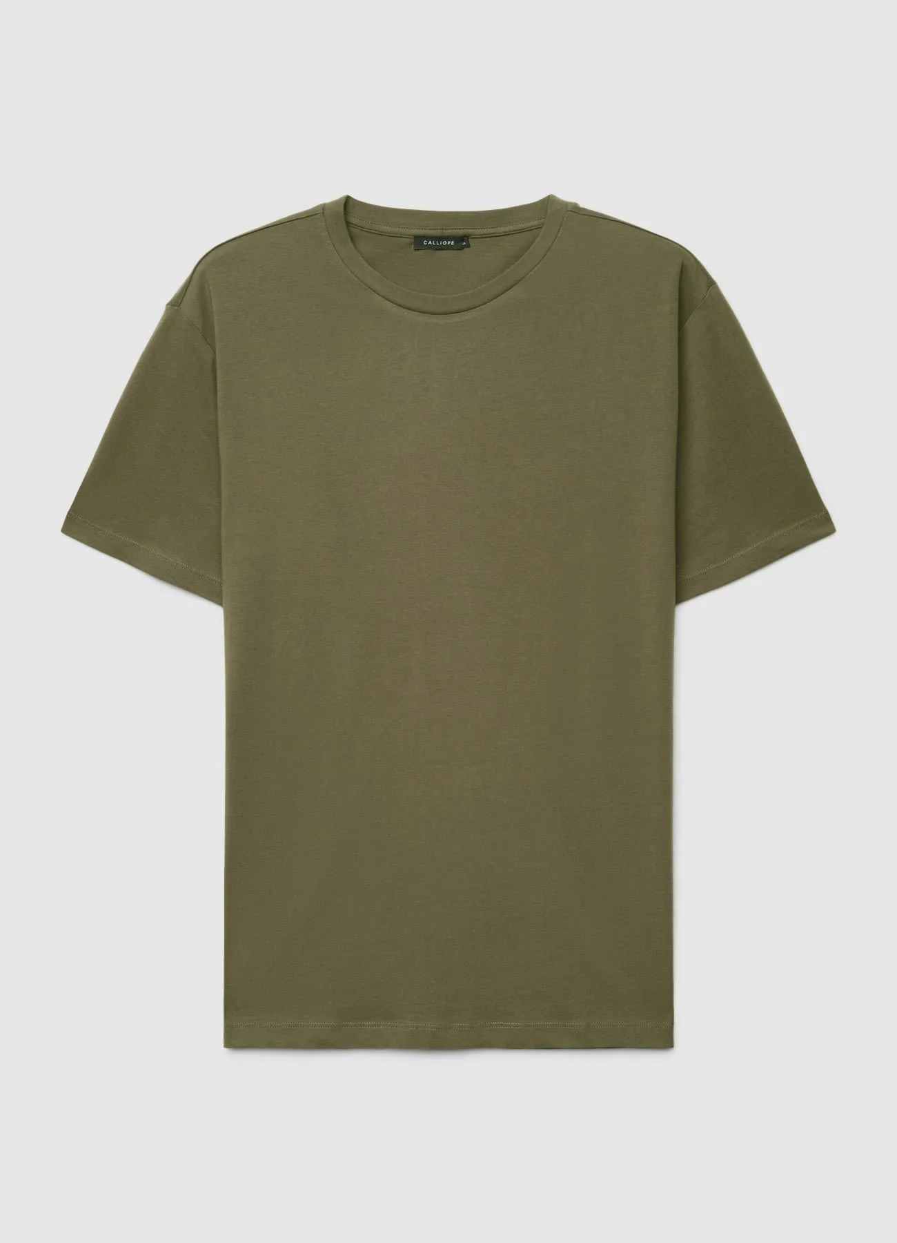 T-shirt a tinta unita con girocollo - Image 5