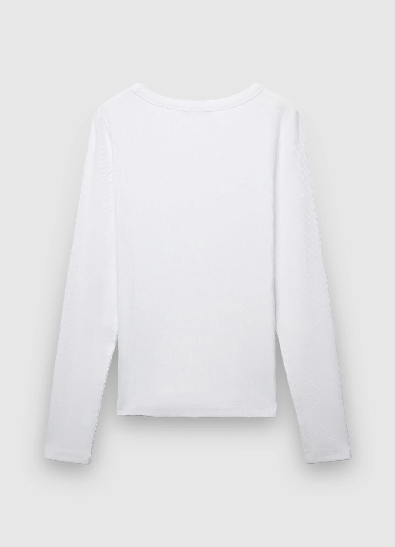 T-shirt a tinta unita con girocollo - Image 5