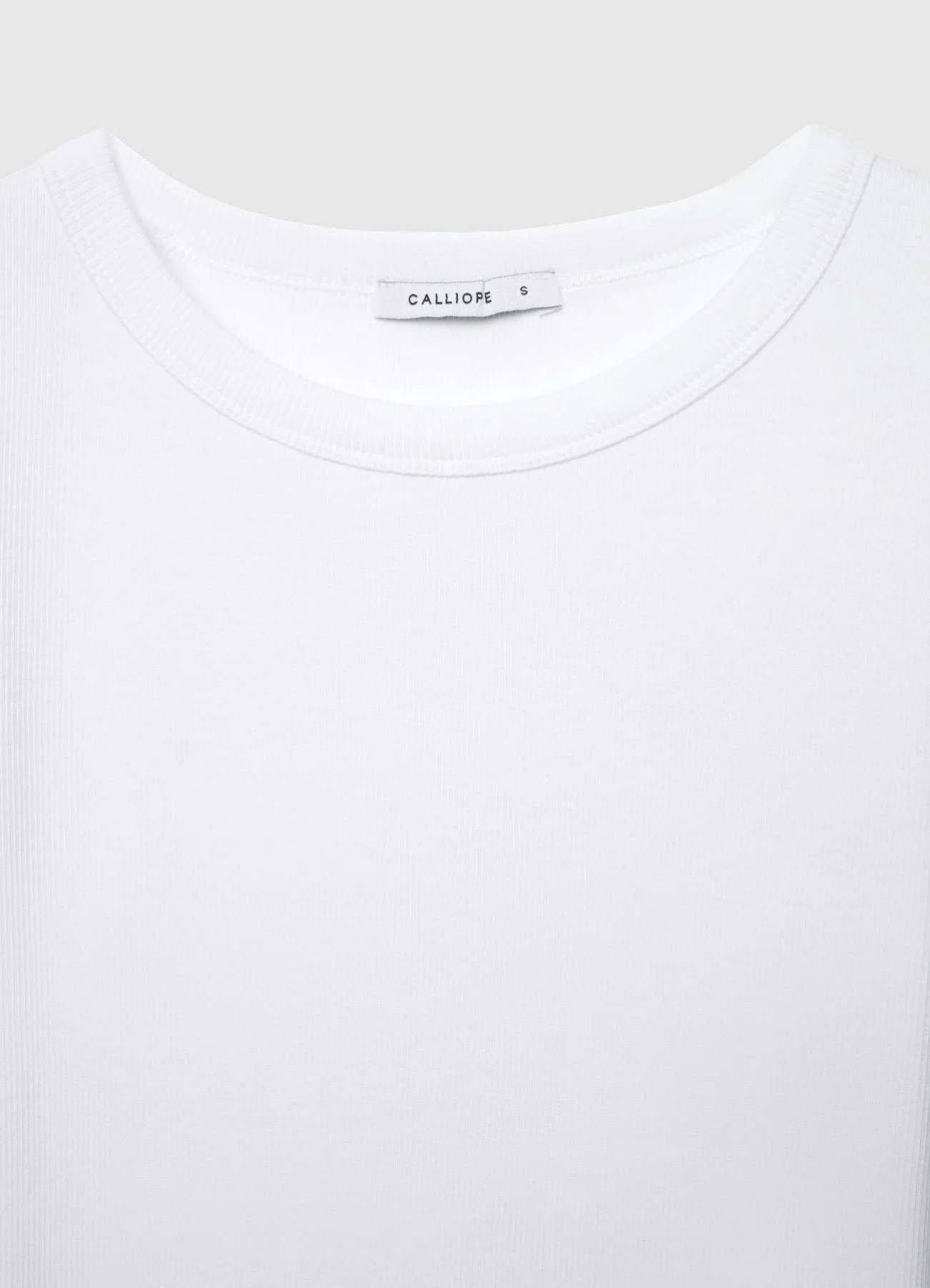 T-shirt a tinta unita con girocollo - Image 6