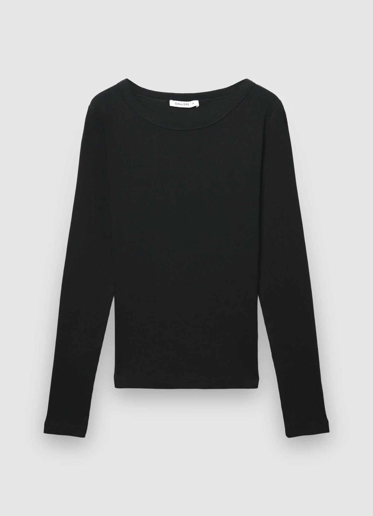 T-shirt a tinta unita con girocollo - Image 5