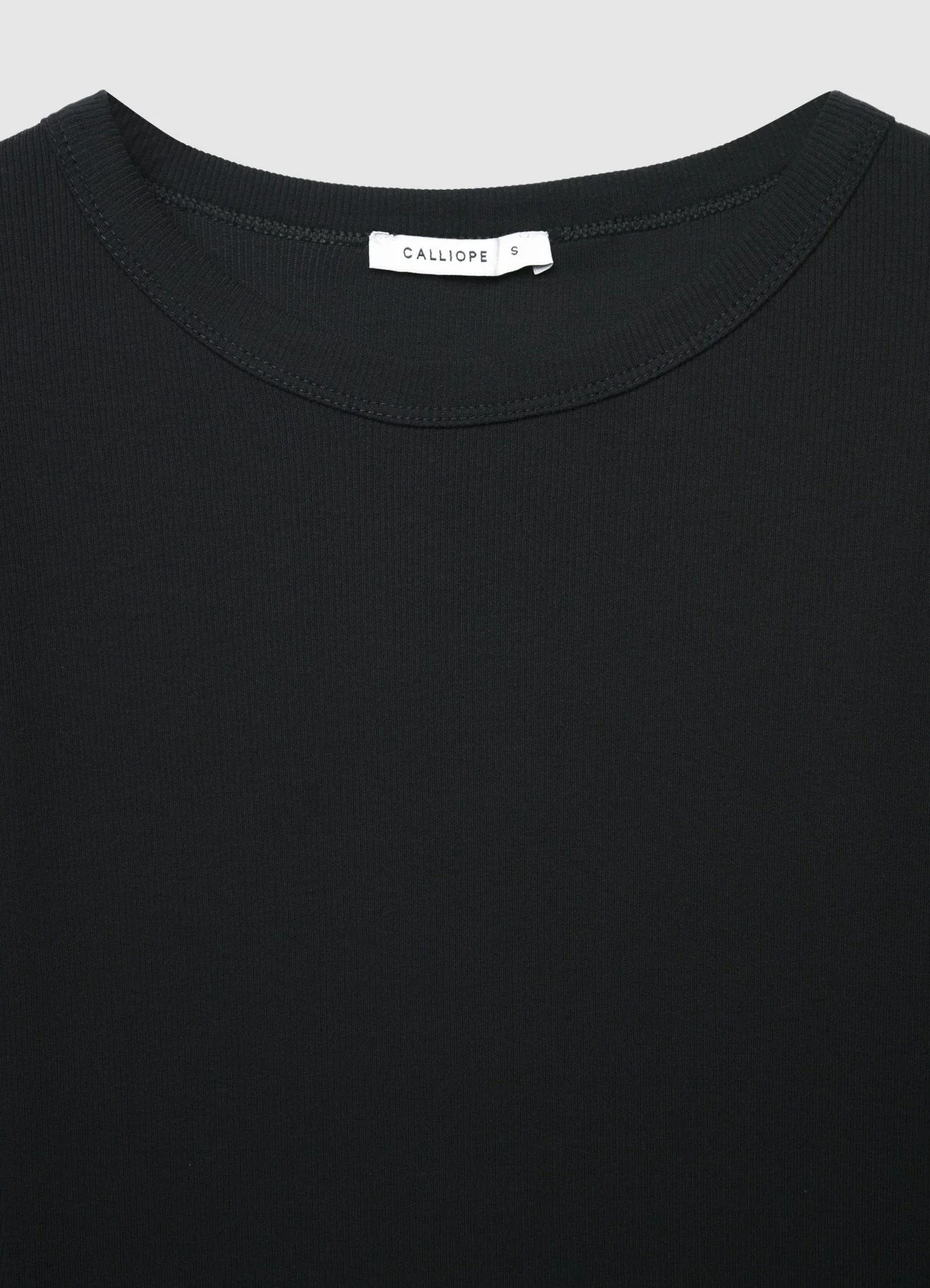T-shirt a tinta unita con girocollo - Image 6