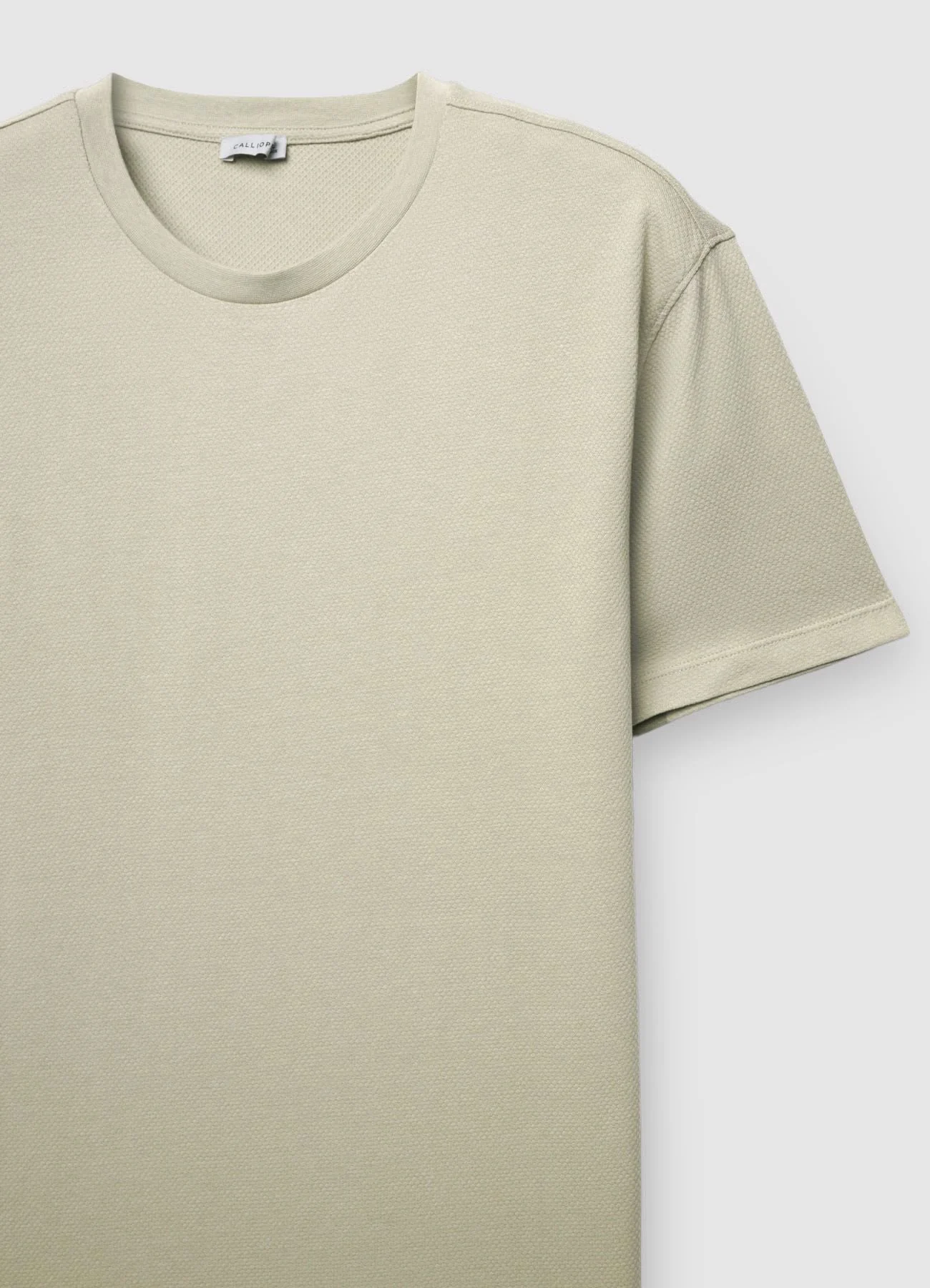 T-shirt a tinta unita tessuto lavorato - Image 4