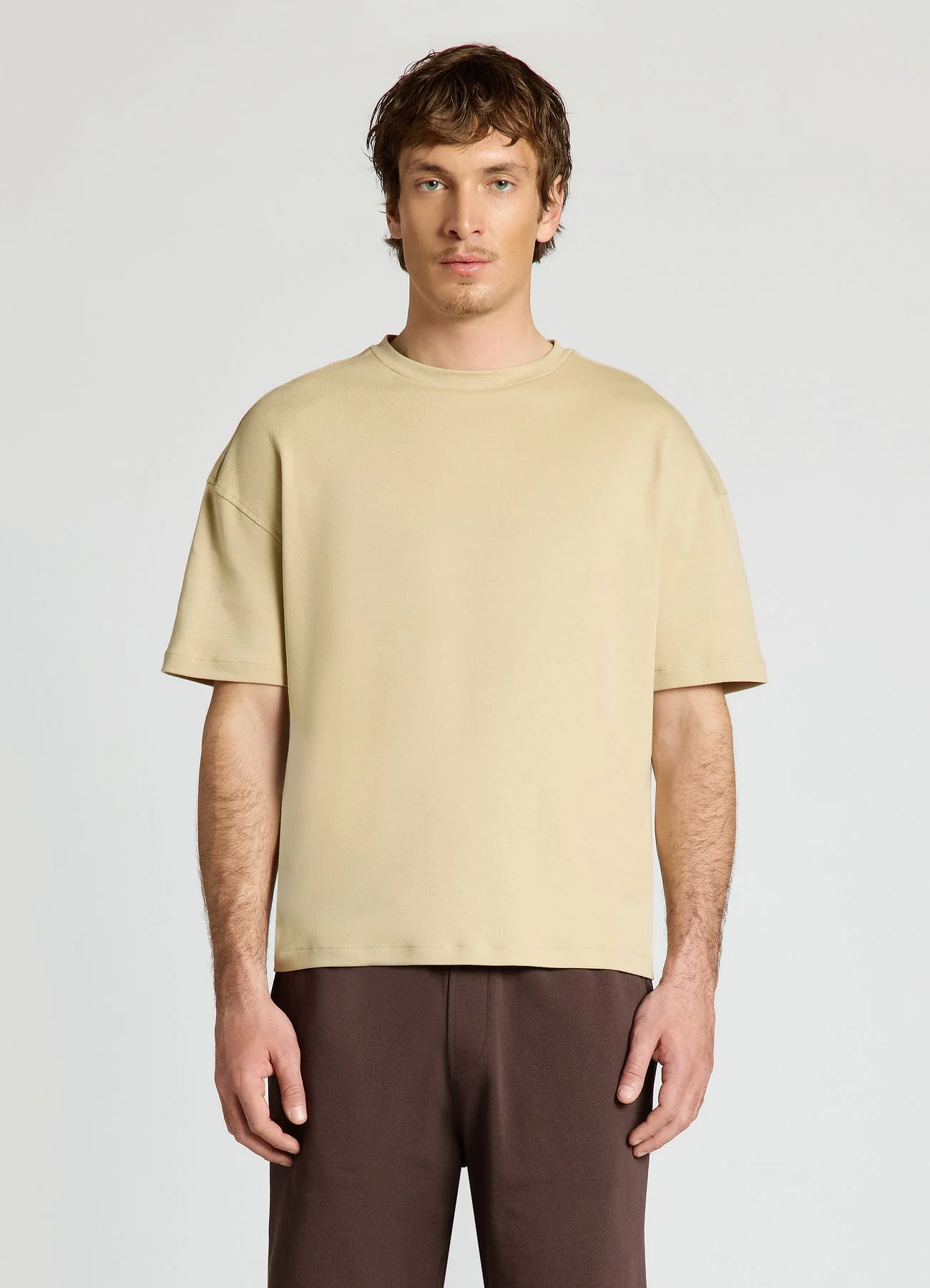 T-shirt ampia a tinta unita