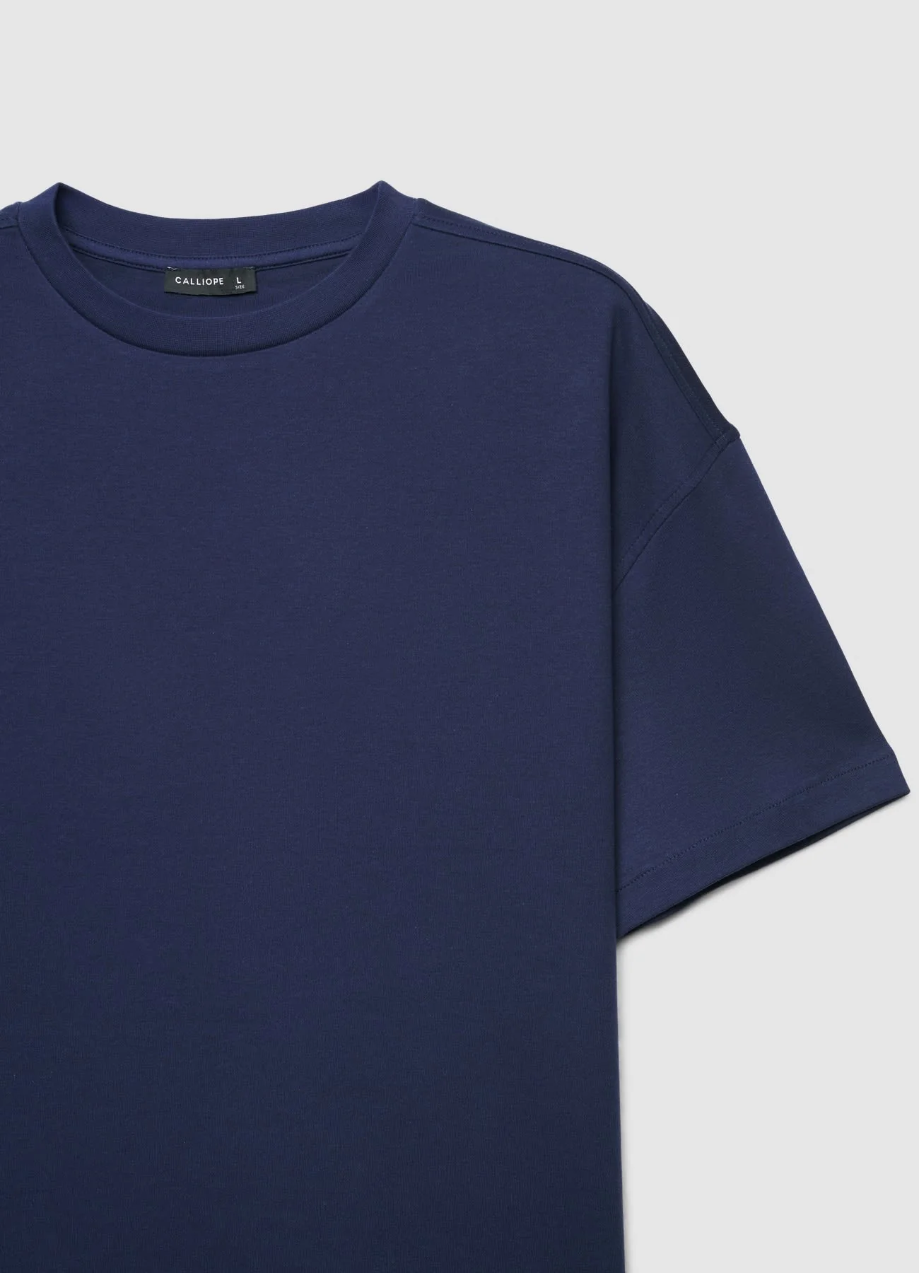 T-shirt ampia a tinta unita - Image 4