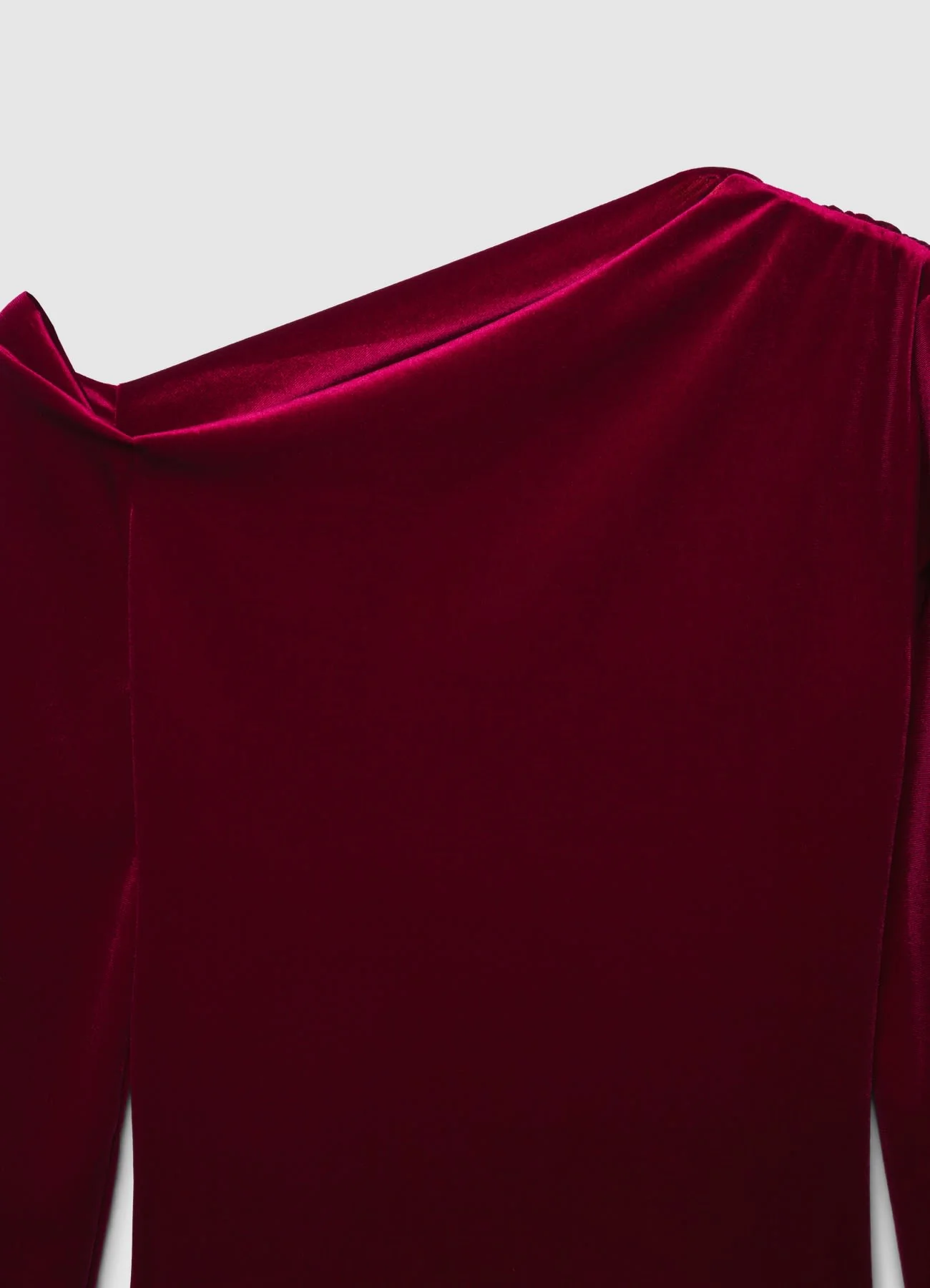 T-shirt asimmetrica con drappeggio - Image 4