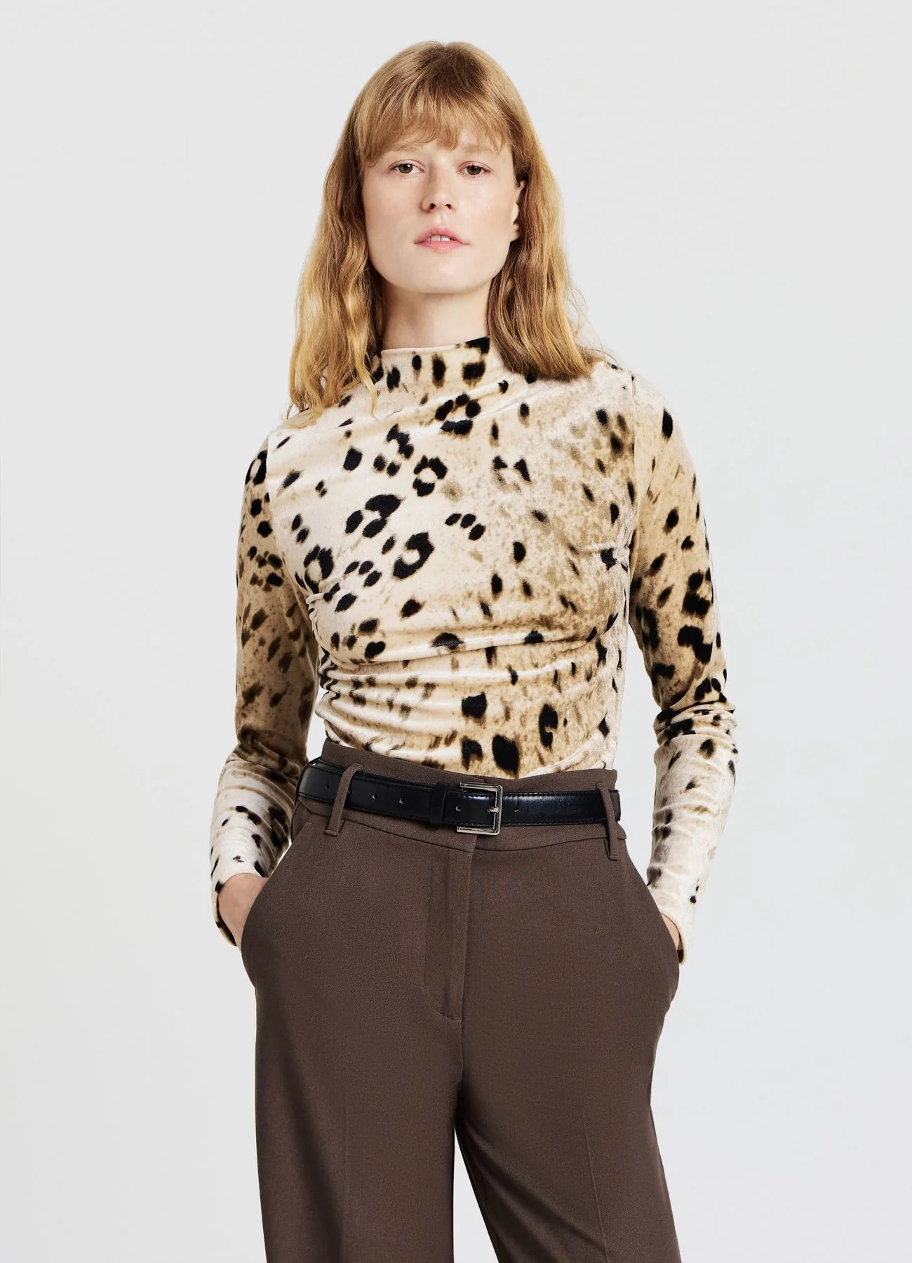 T-shirt collo a cratere animalier - Image 3