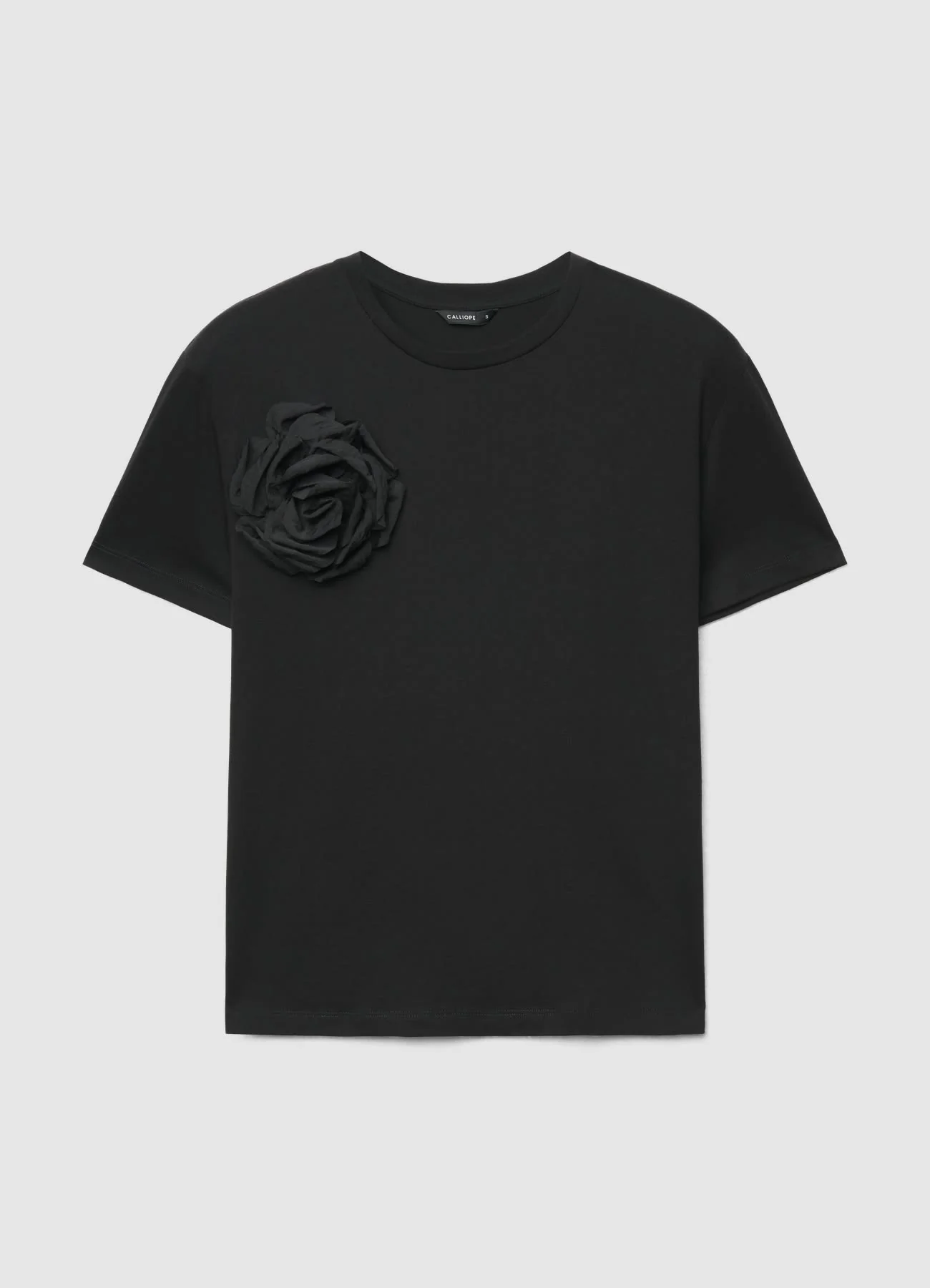 T-shirt con applicazione fiore - Image 6