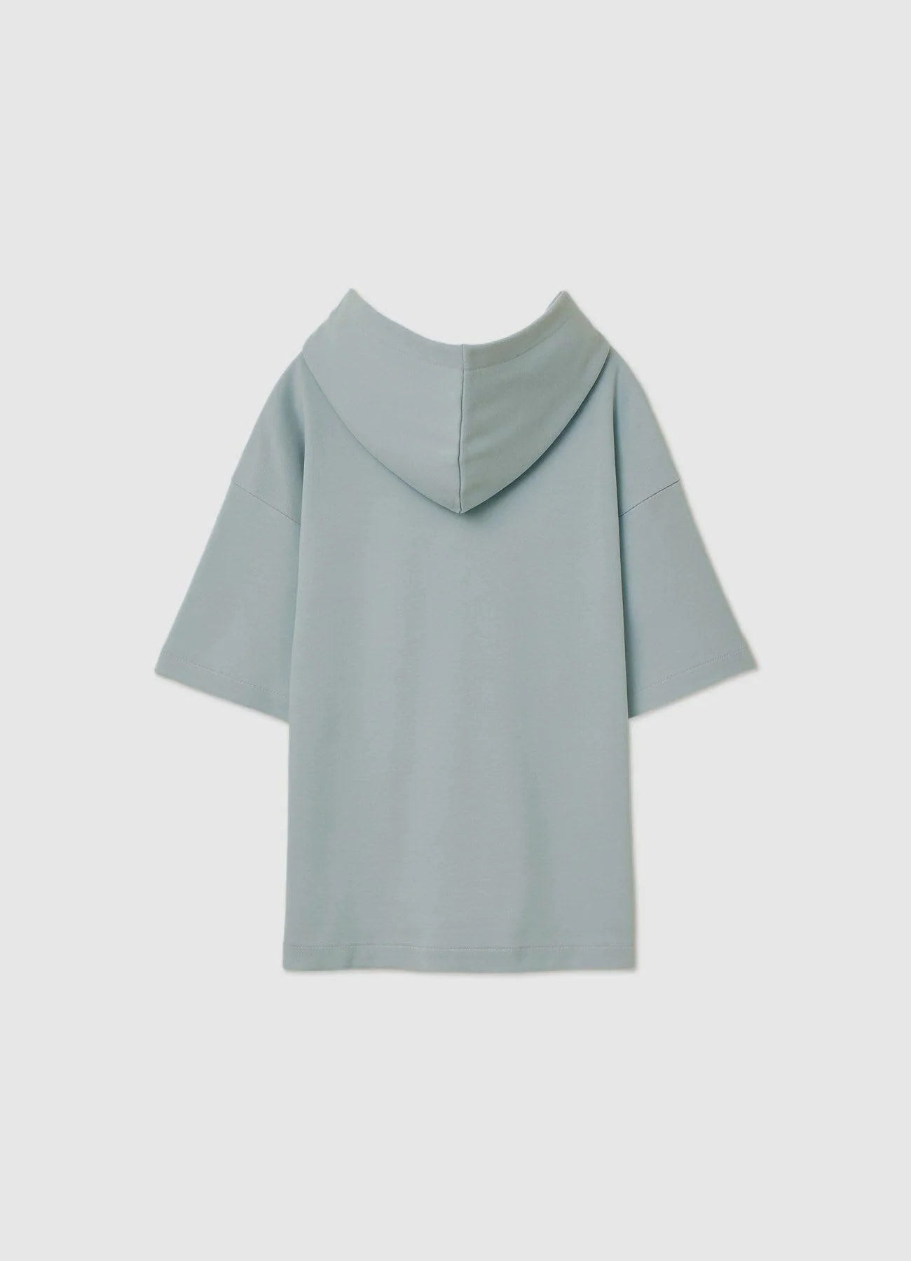 T-shirt con cappuccio e scritte - Image 3