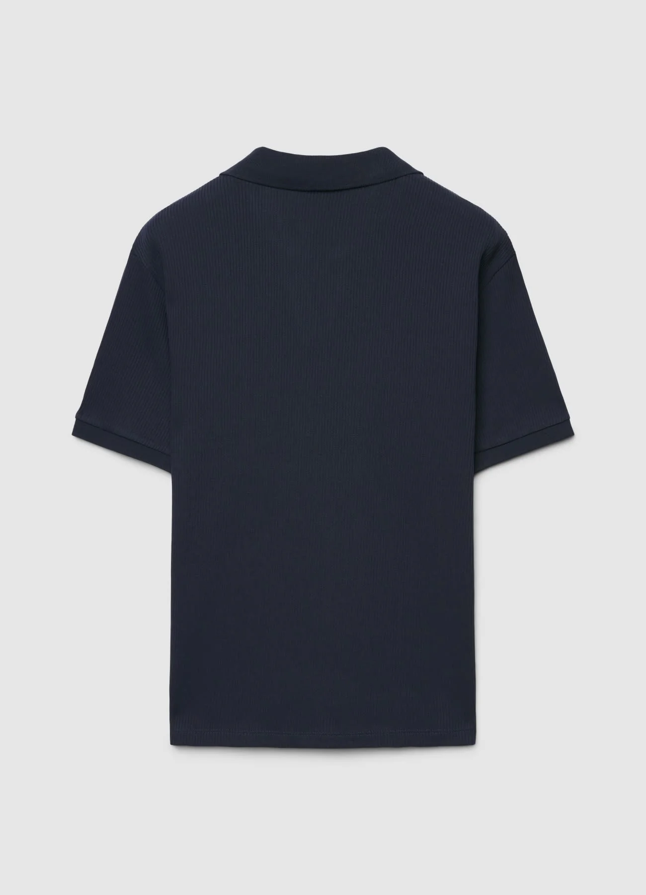 T-shirt con colletto a polo e scollo a V - Image 5