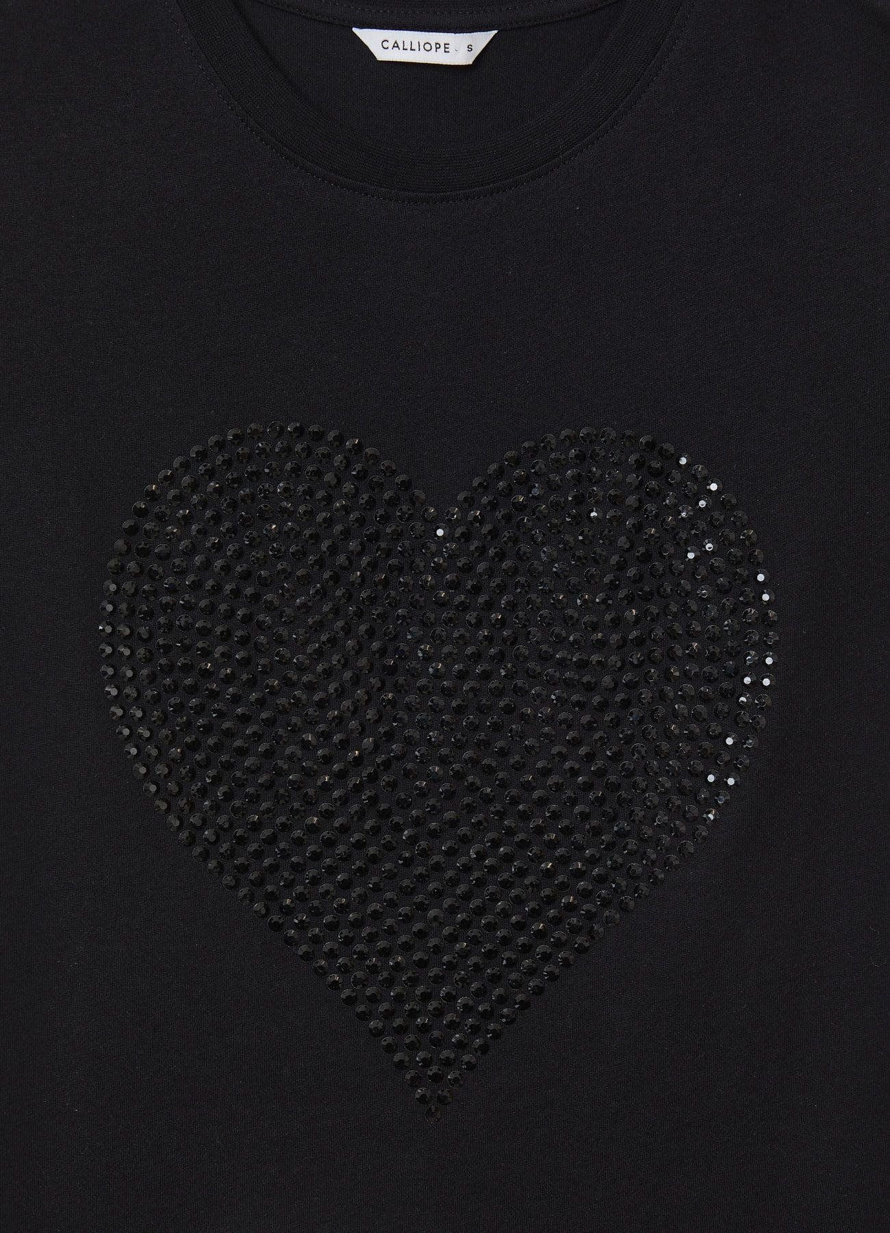 T-shirt con cuore di strass - Image 5