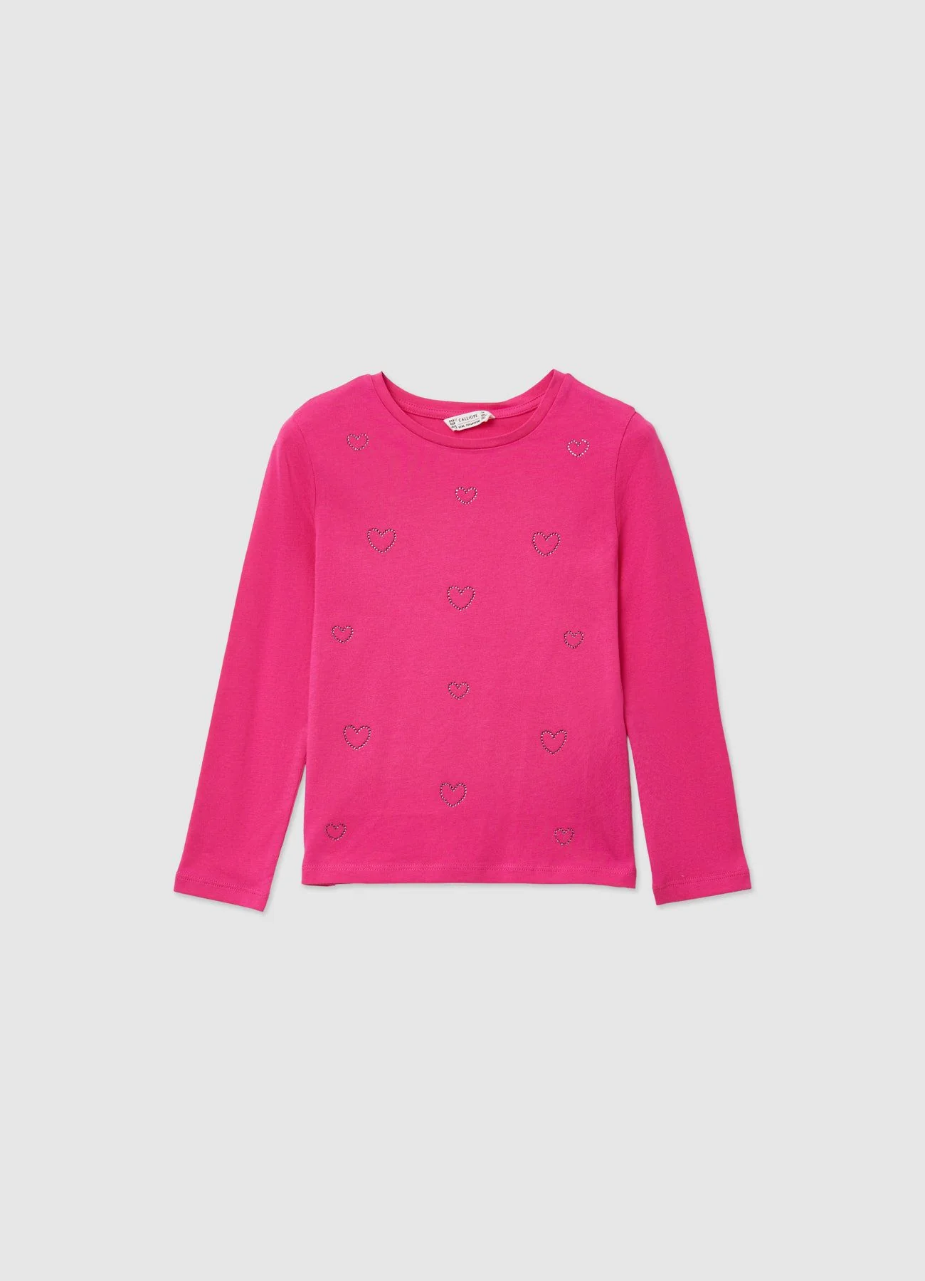 T-shirt con cuori strass - Image 4