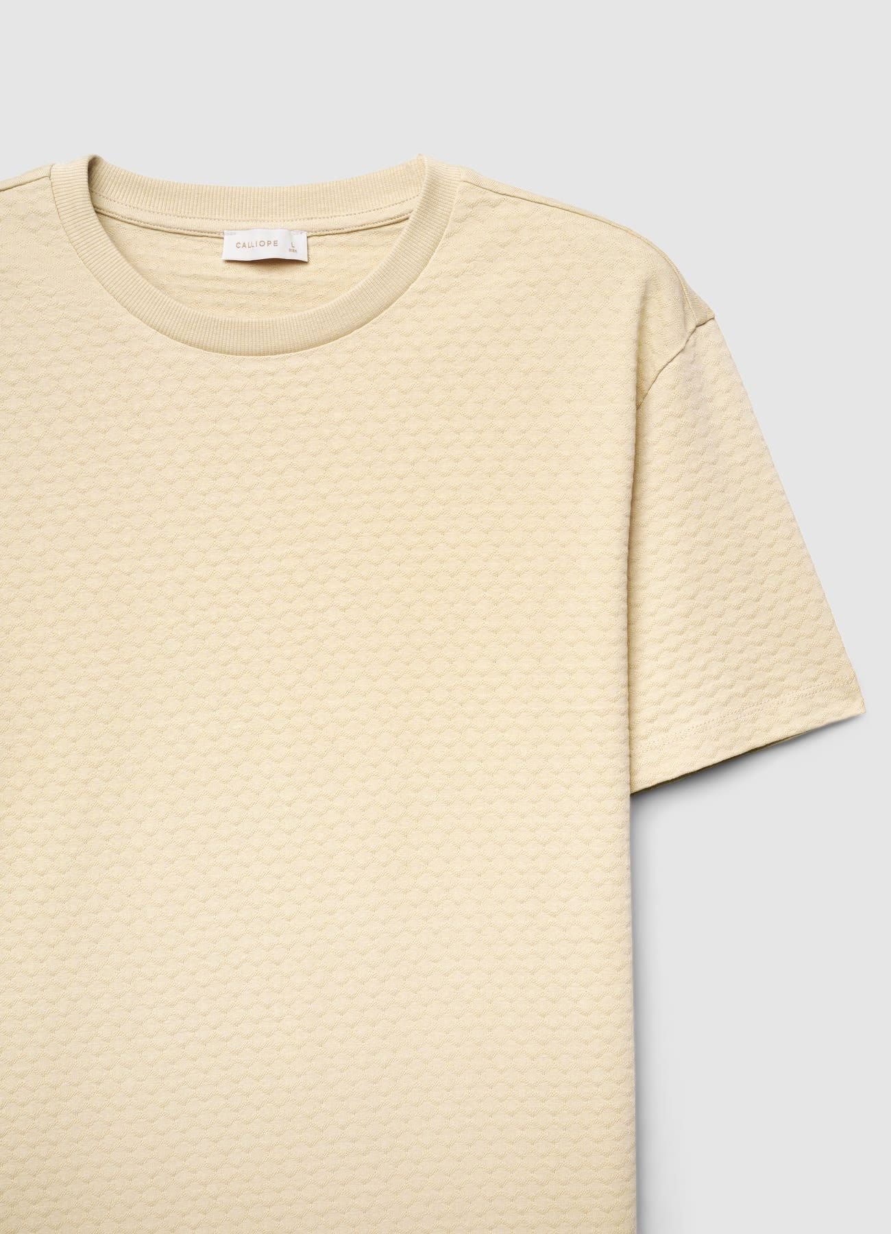 T-shirt con lavorazione a rombi - Image 4