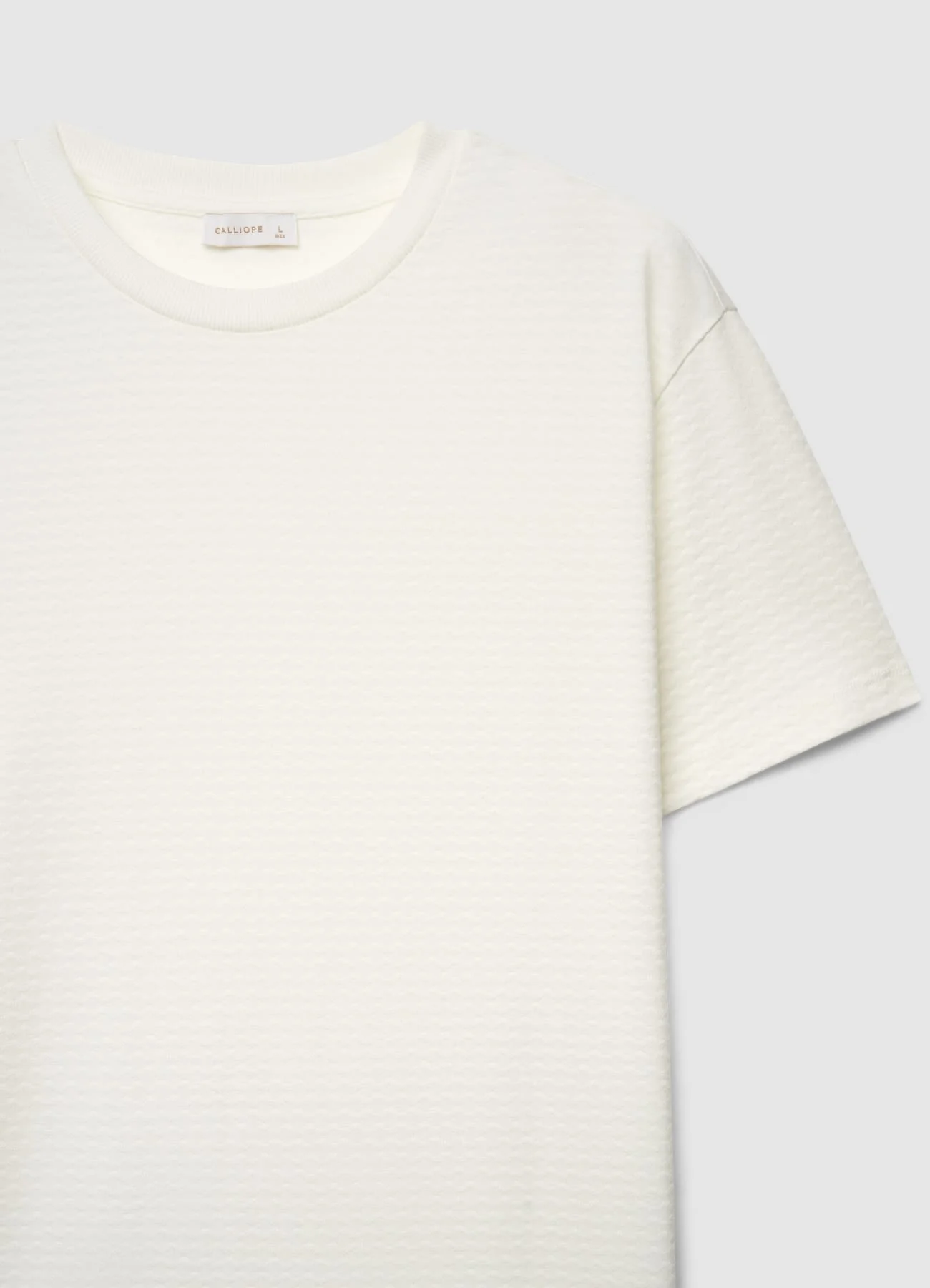 T-shirt con lavorazione a rombi - Image 5
