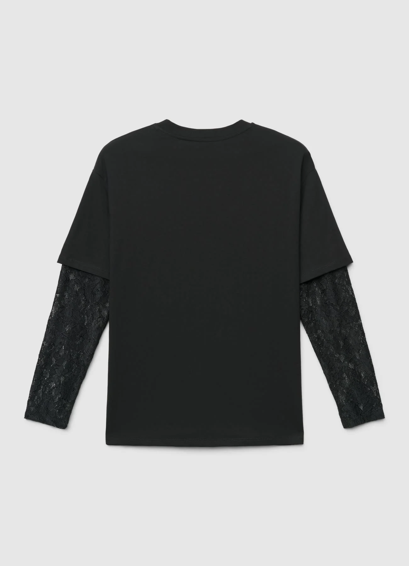 T-shirt con maniche in pizzo - Image 4
