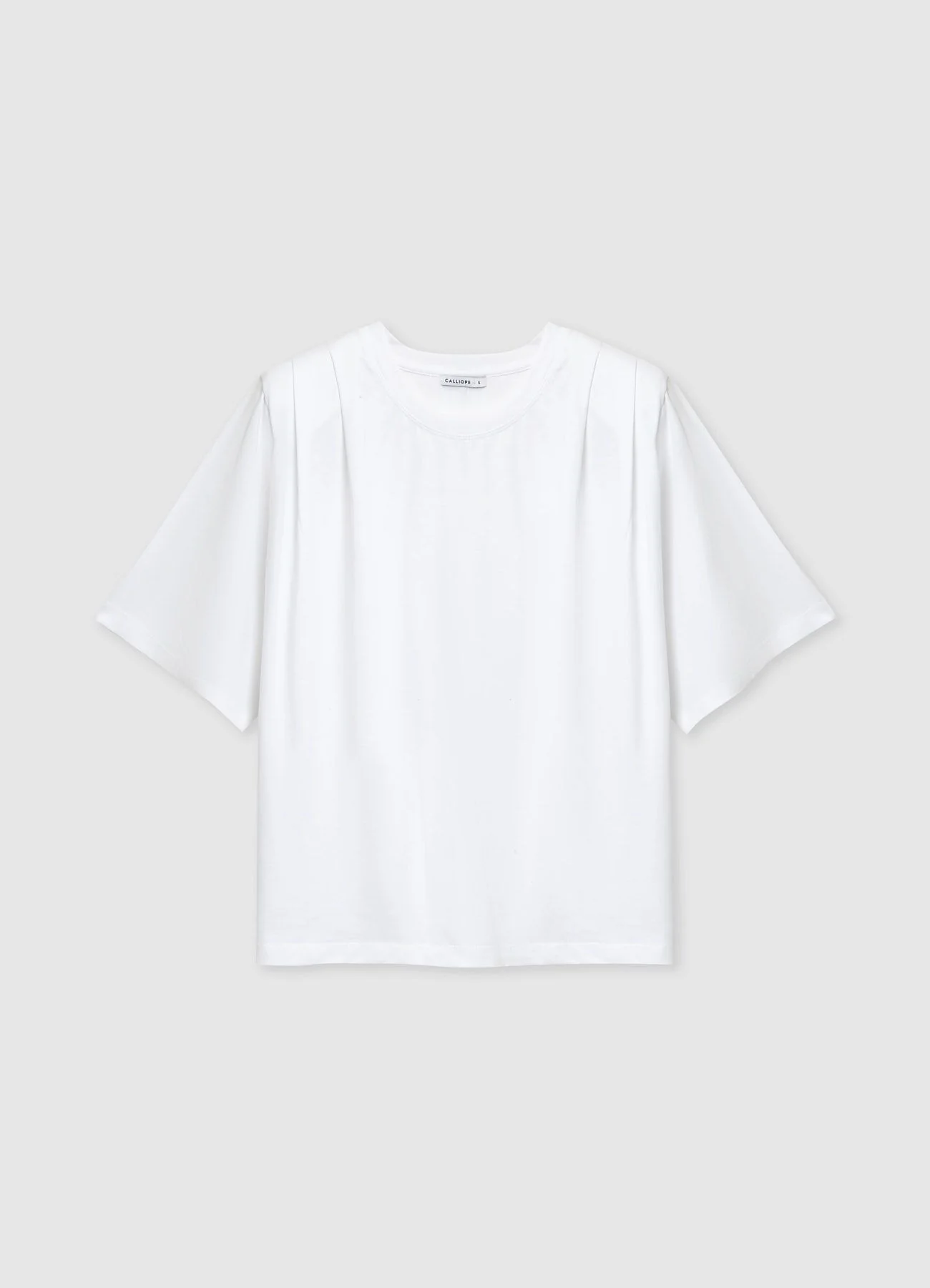 T-shirt con pieghe sulle spalle - Image 4