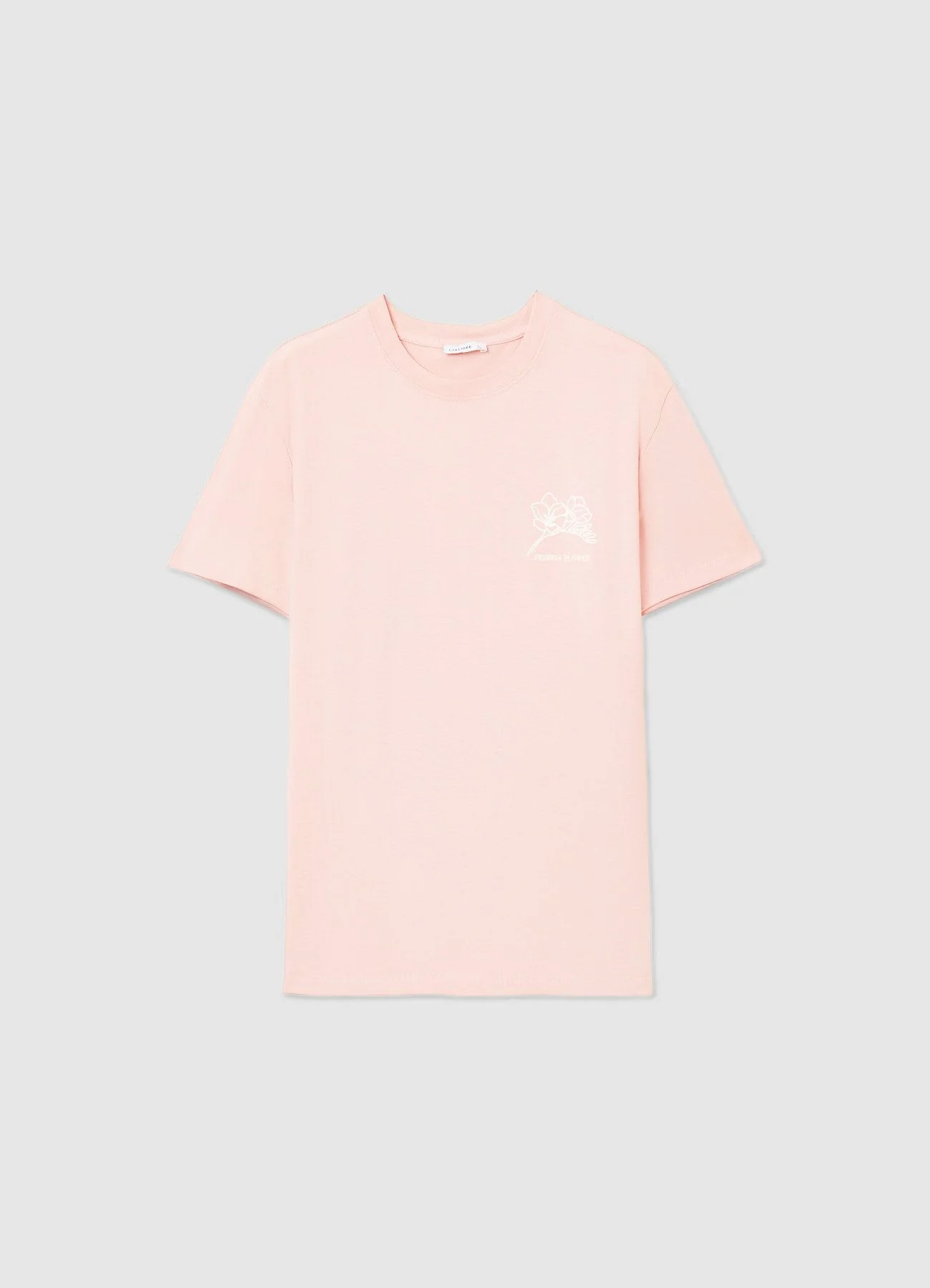 T-shirt con ricamo fiore e stampa botanica - Image 5