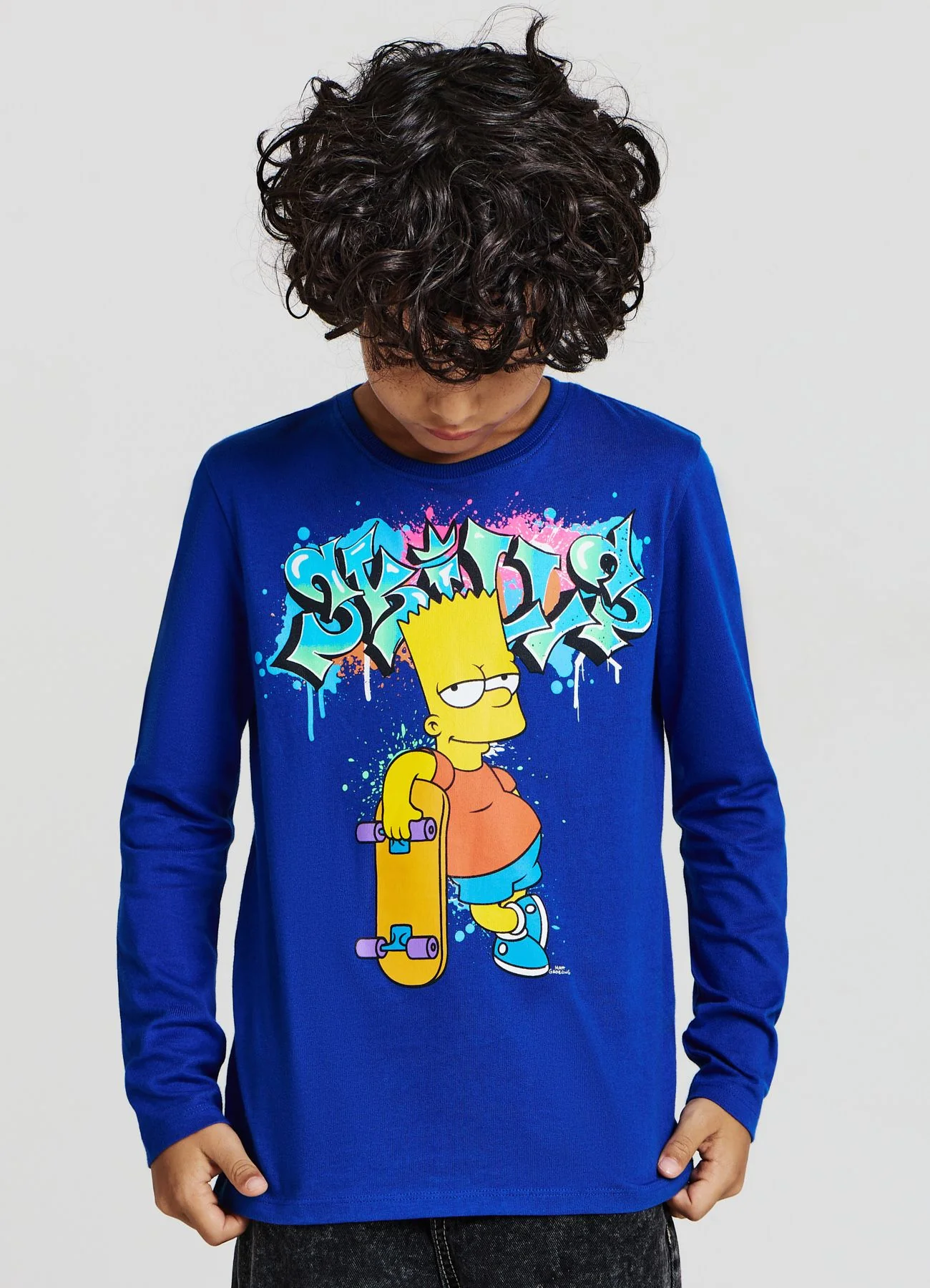 T-shirt con stampa Bart Simpson - Image 3