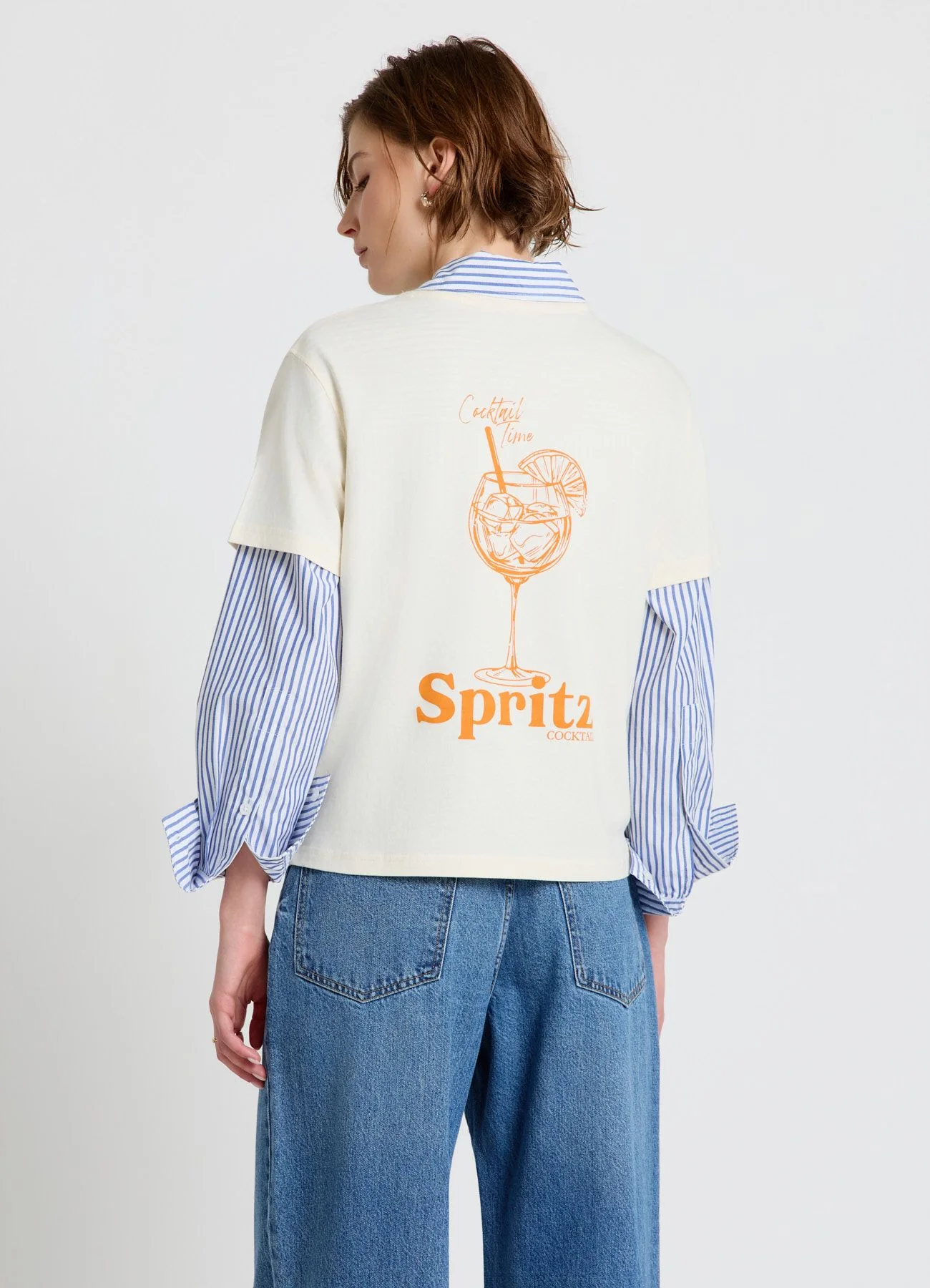 T-shirt con stampa cocktail - Image 2