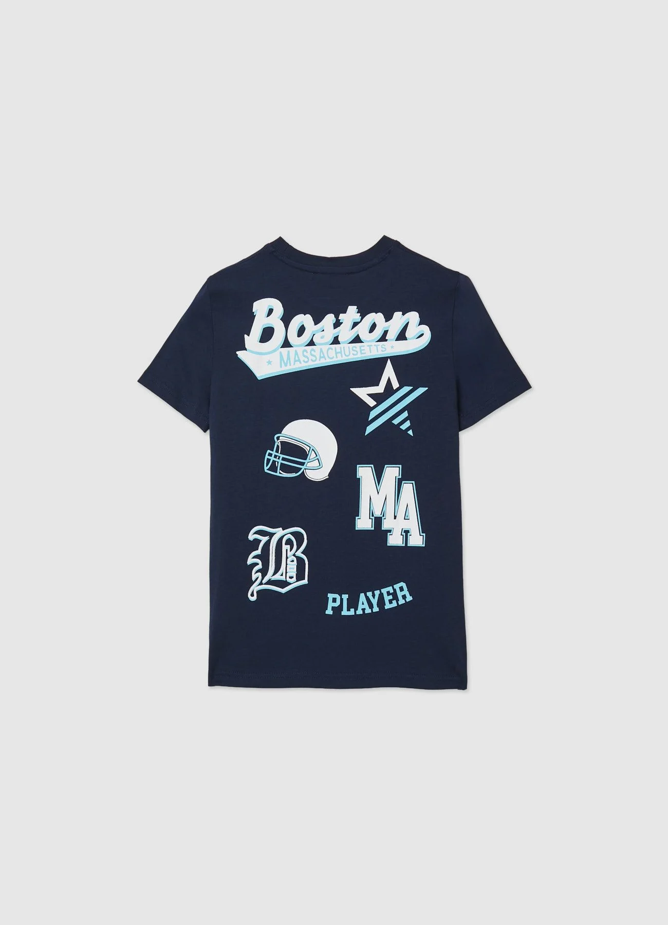 T-shirt con stampa college - Image 2