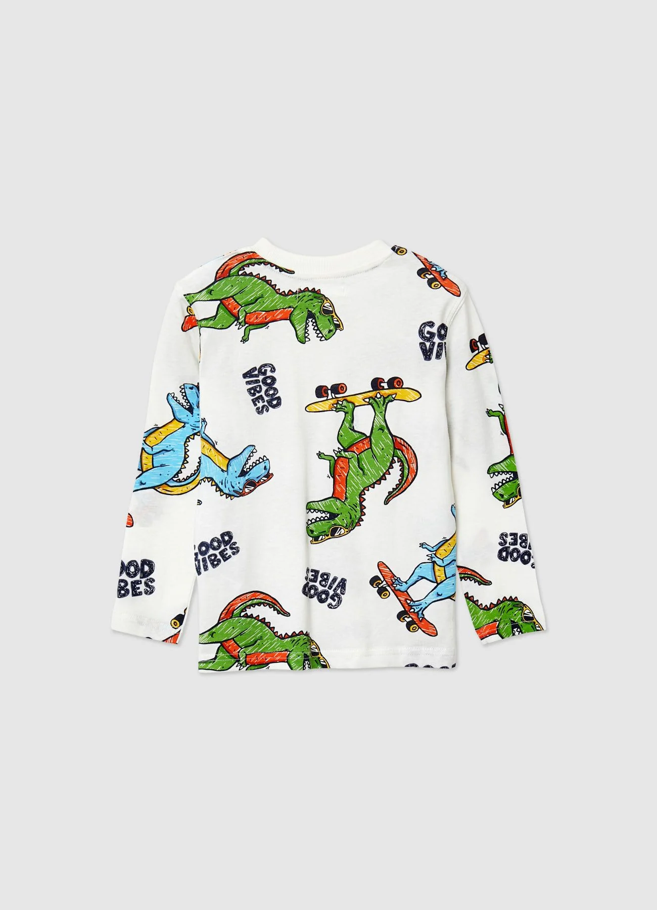T-shirt con stampa dinosauri - Image 3
