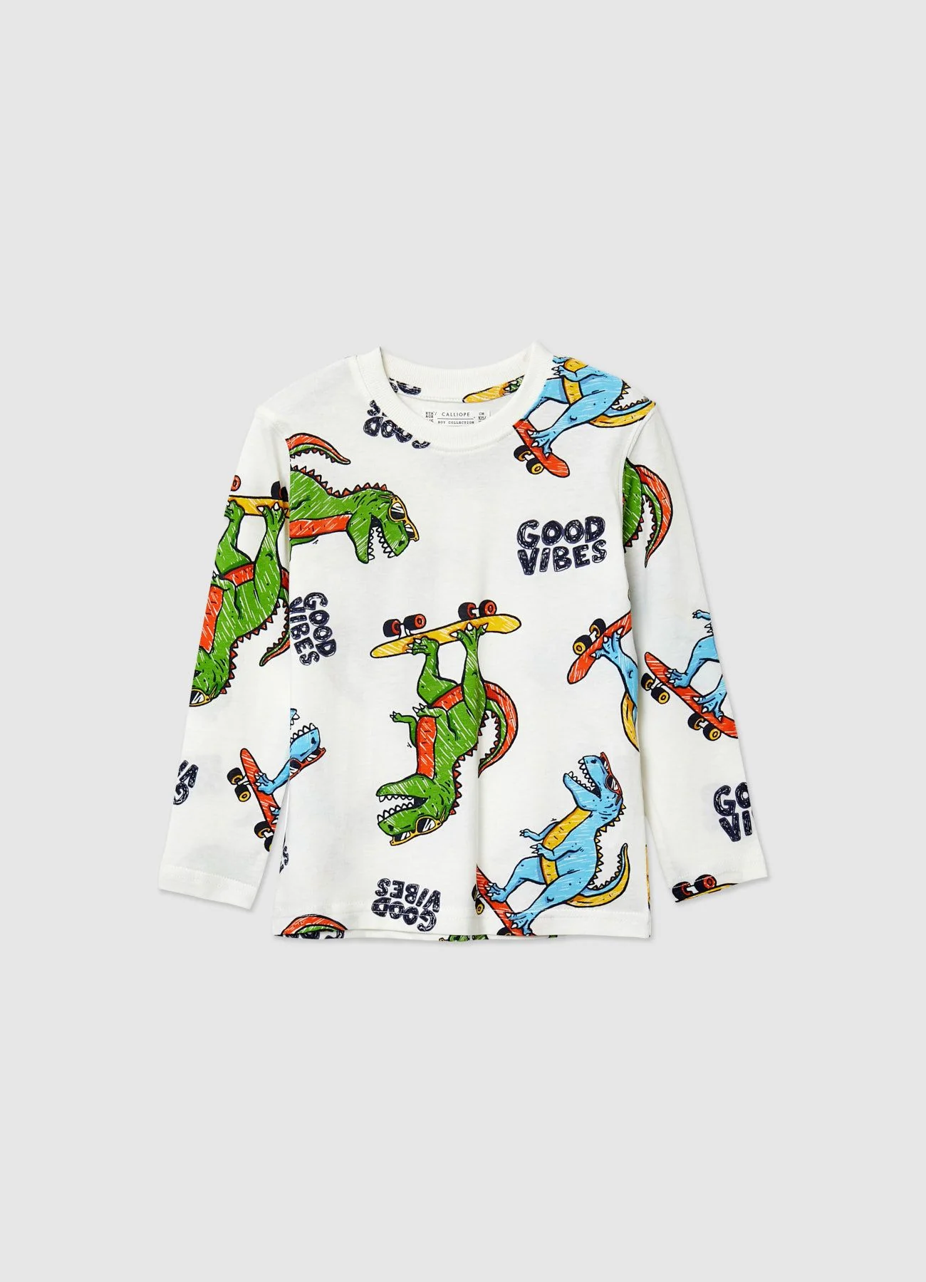 T-shirt con stampa dinosauri - Image 5
