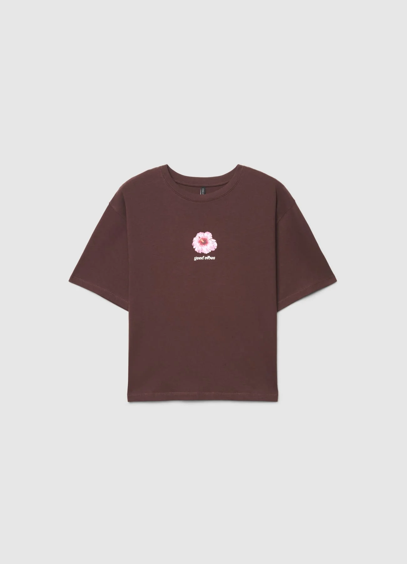 T-shirt con stampa fiore e scritta Bali - Image 4
