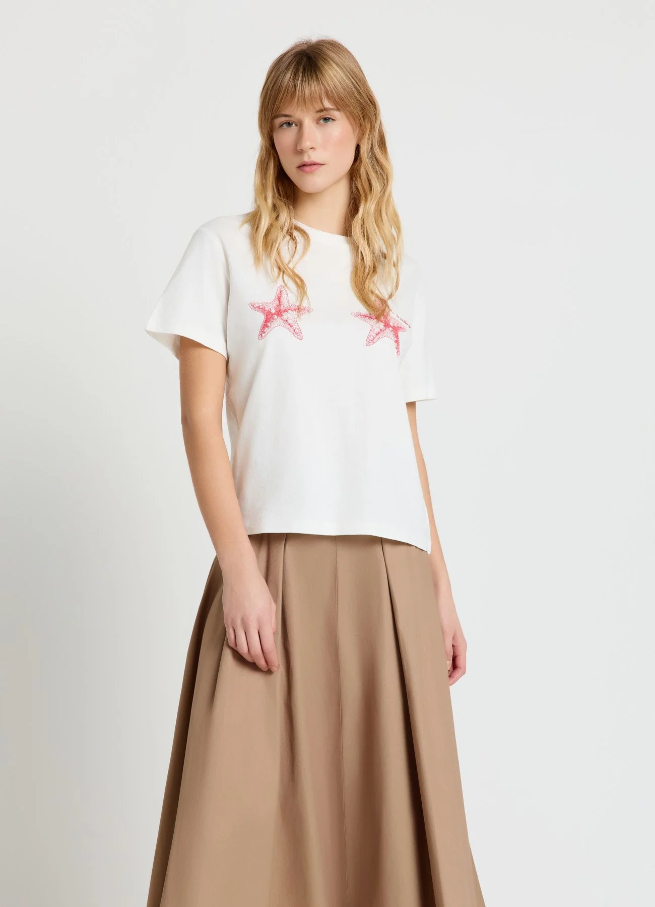T-shirt con stampa mare