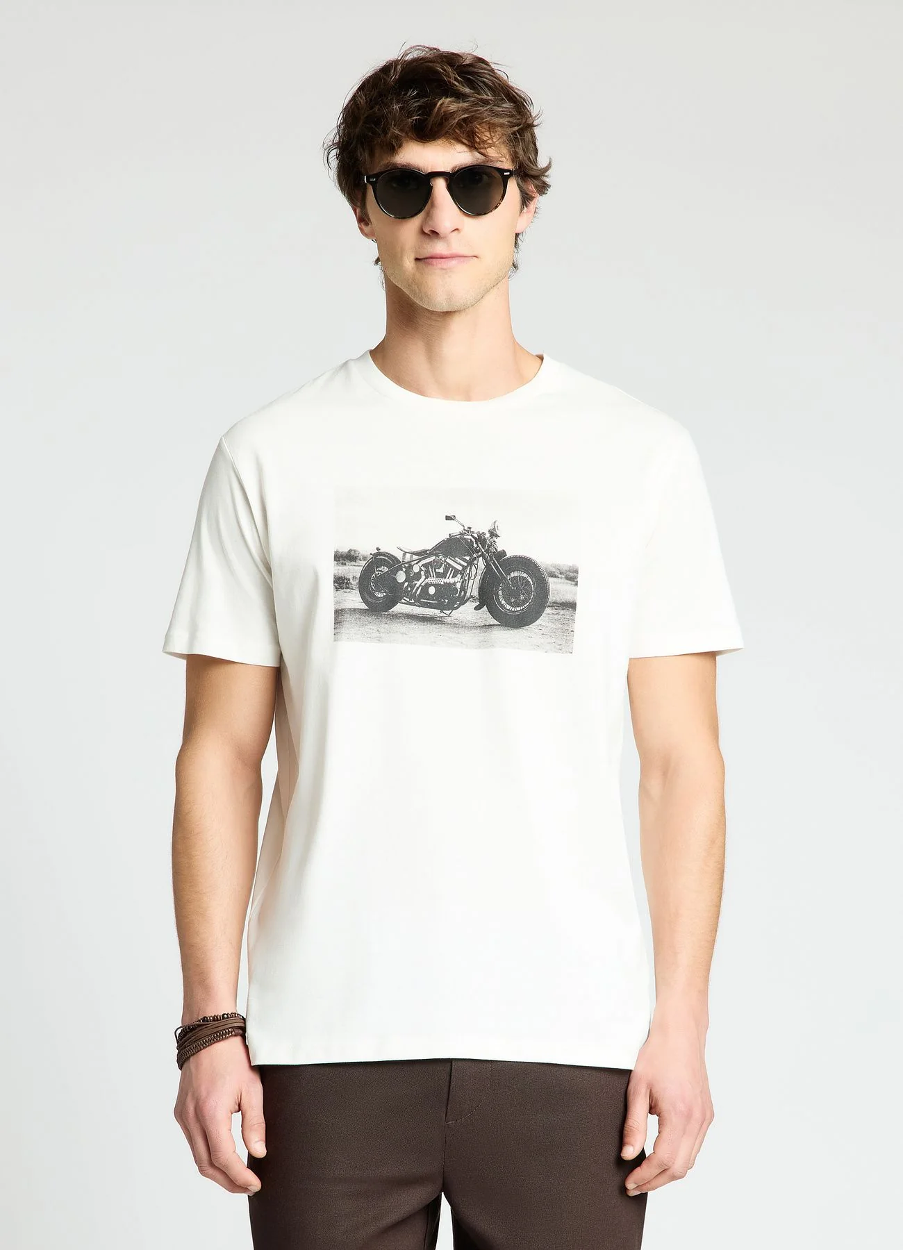 T-shirt con stampa moto - Image 3