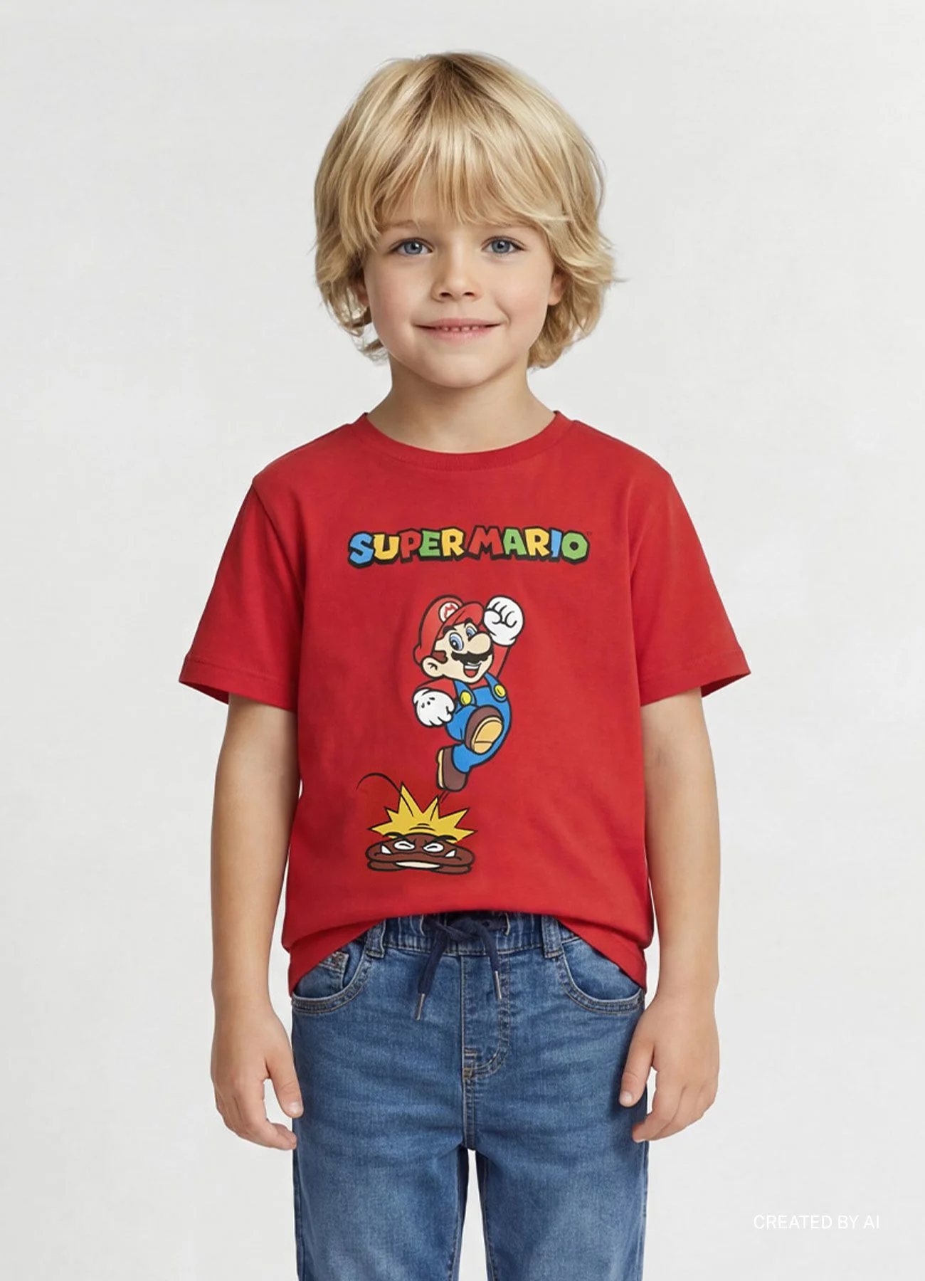 T-shirt con stampa Super Mario - Image 7
