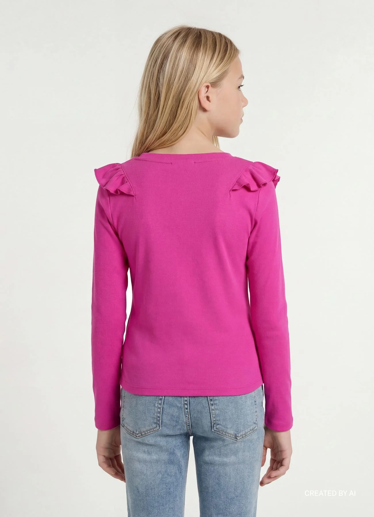 T-shirt con volant - Image 2