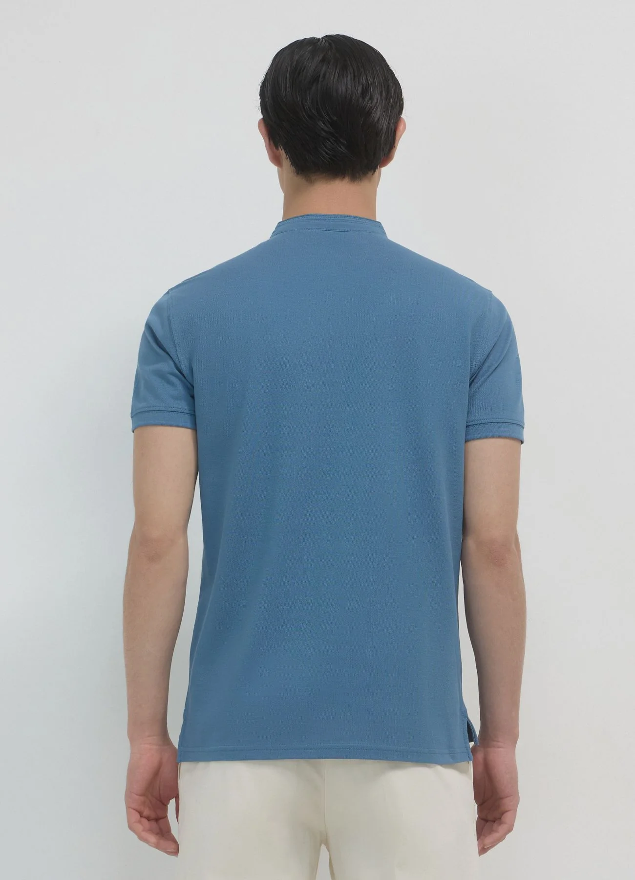 T-shirt coreana tinta unita - Image 2