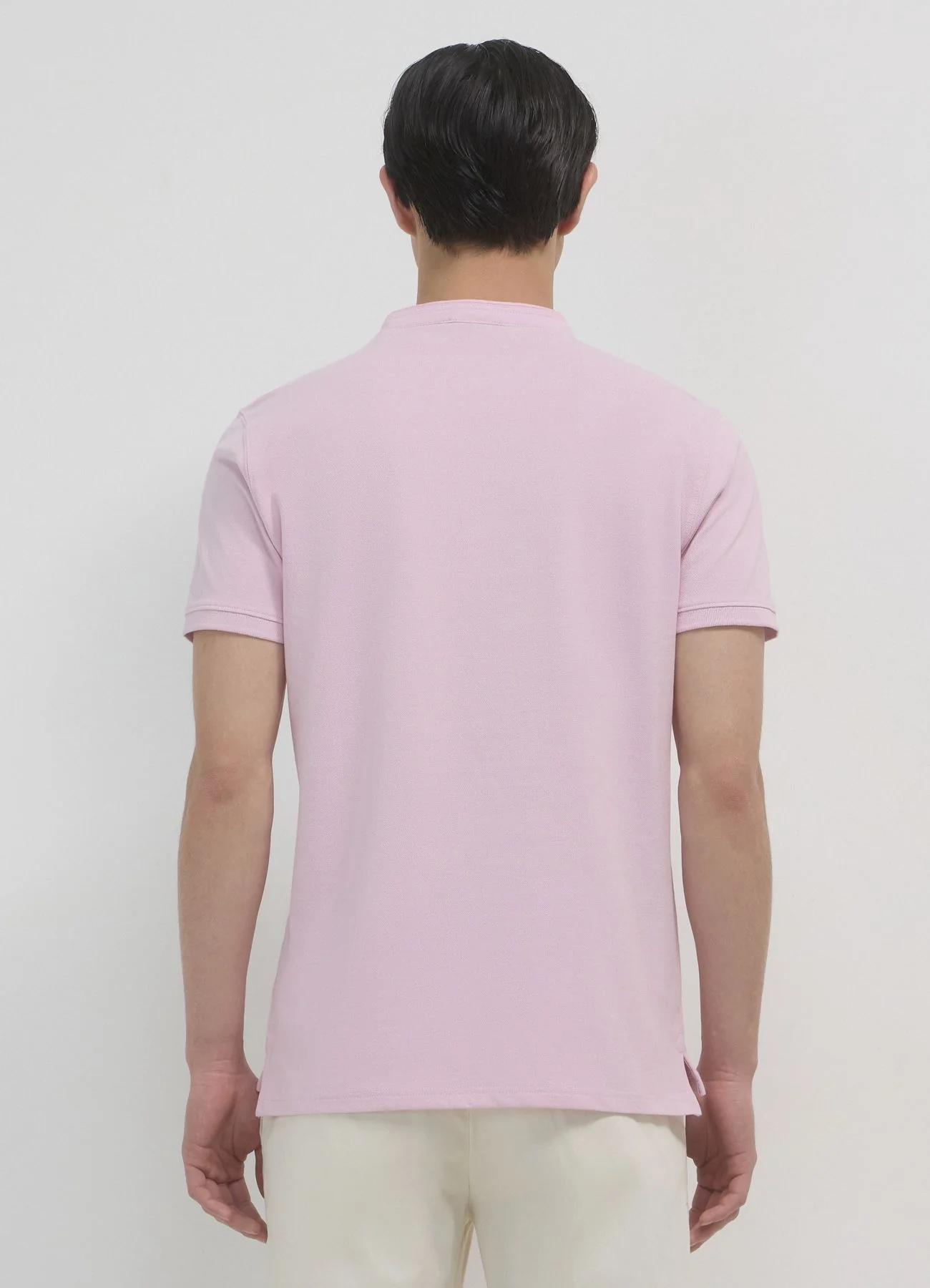 T-shirt coreana tinta unita - Image 2