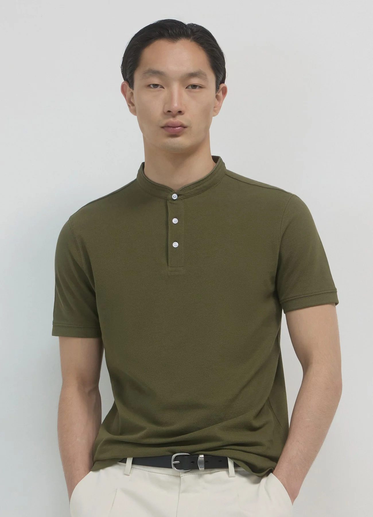T-shirt coreana tinta unita