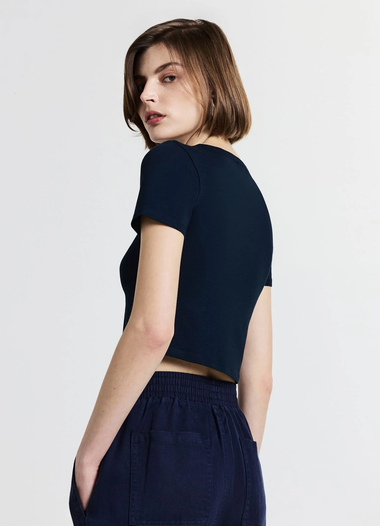 T-shirt crop cotone - Image 2