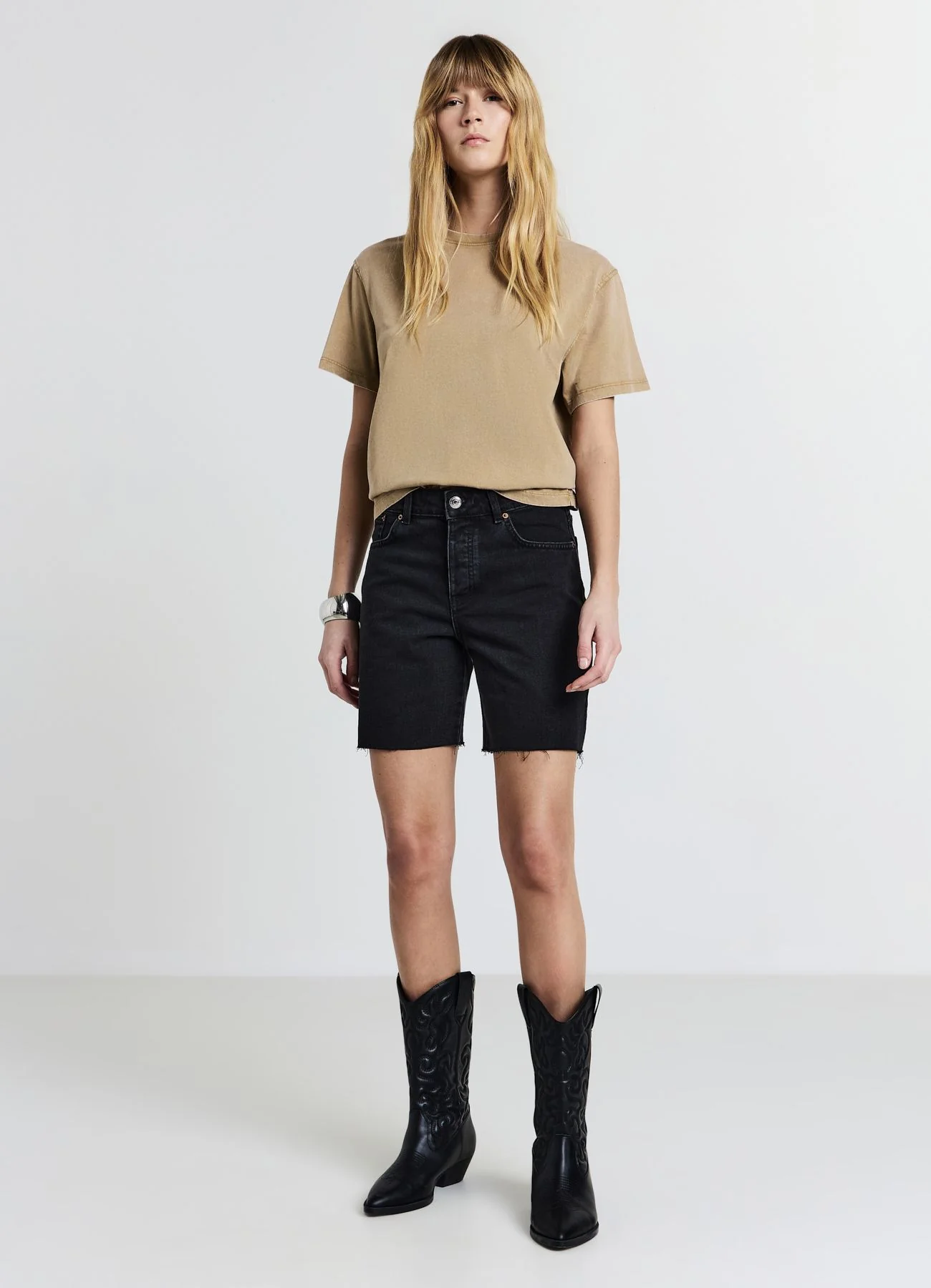 T-shirt effetto slavato