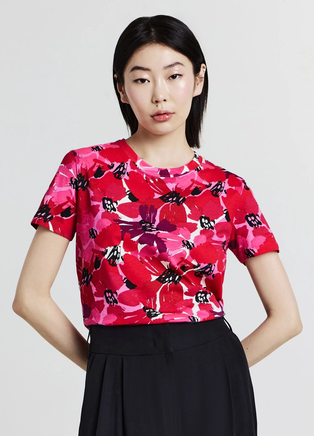 T-shirt fantasia fiori all over - Image 2